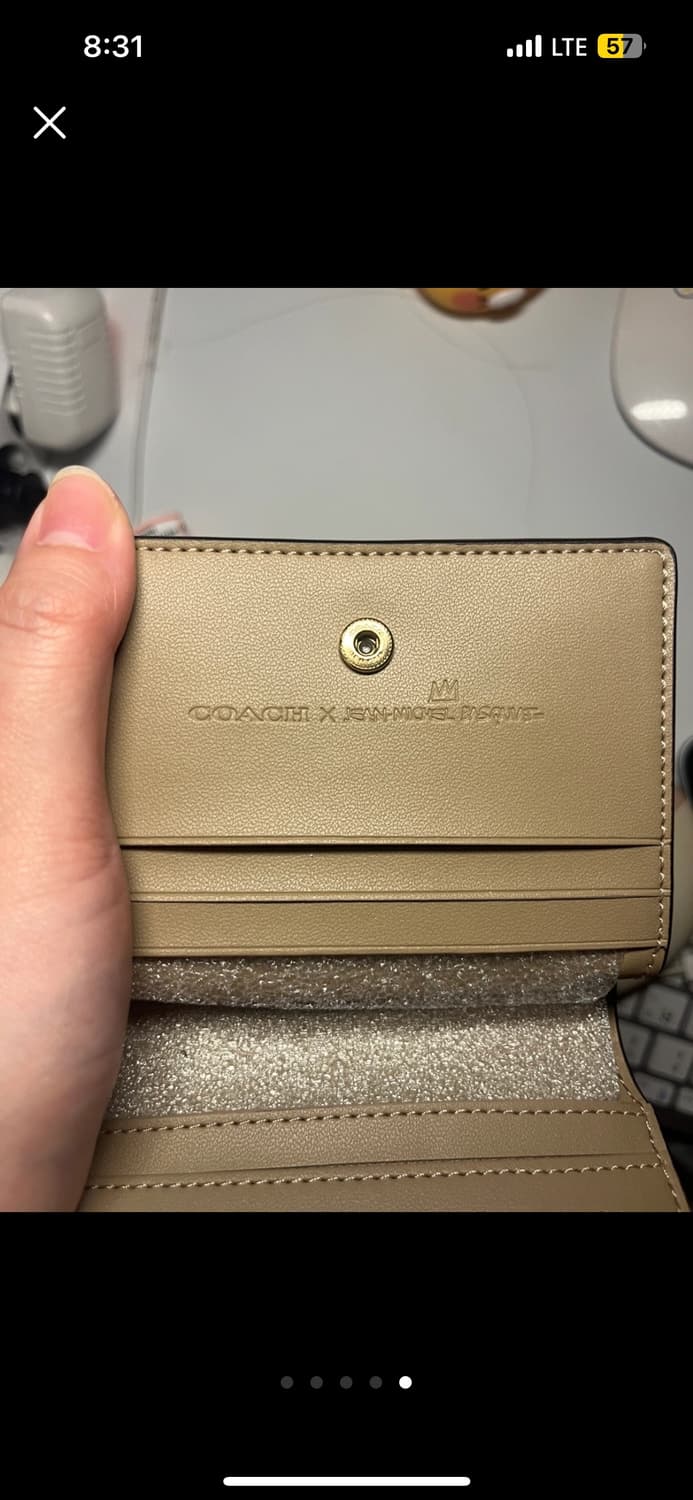 코치 장미쉘 바스키아 콜라보 반지갑 새상품 상품이미지4