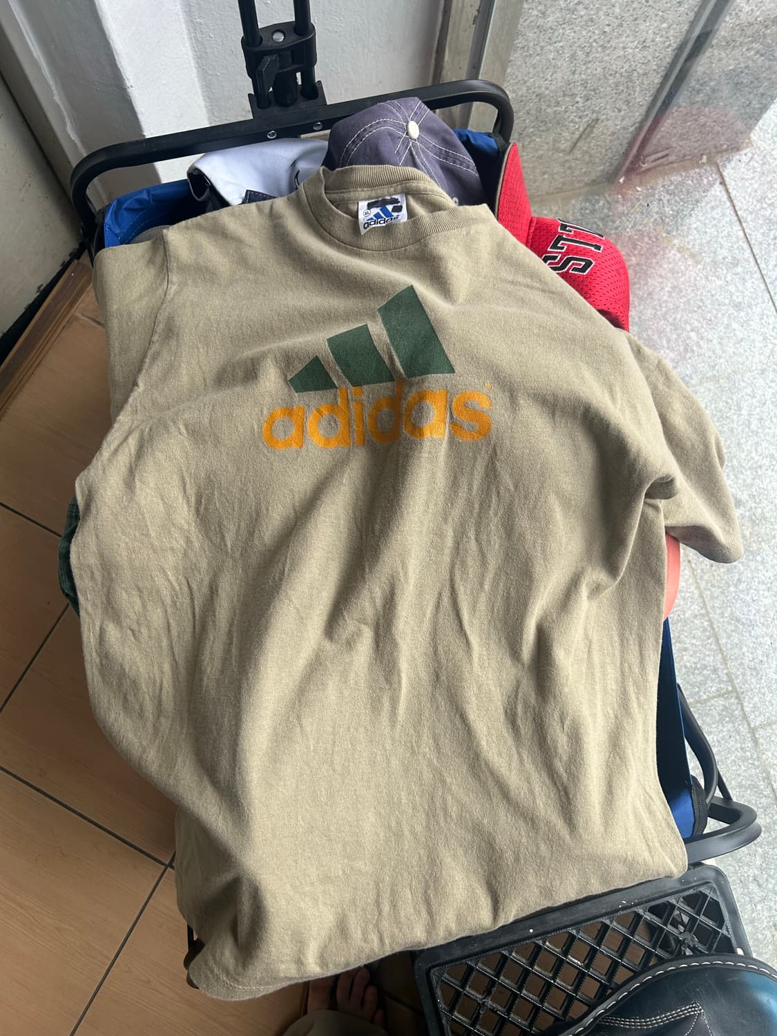90‘s 아디다스 빅로고 티셔츠 상품이미지1