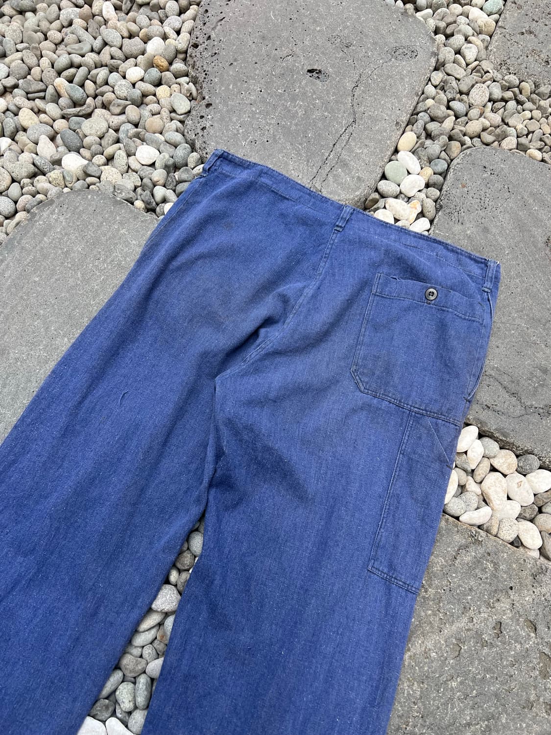 OLD VINTAGE WASHING HAIRY DENIM 프렌치워크팬츠 상품이미지8