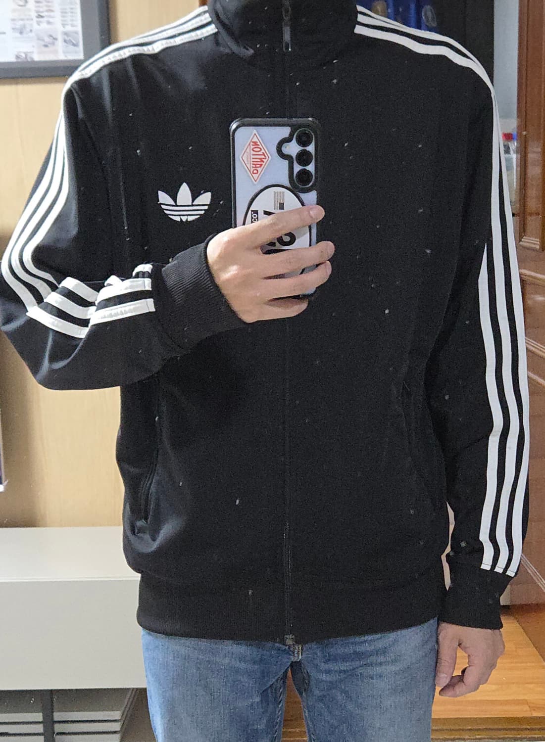 (착샷) 아디다스 파이어버드 져지 트랙탑 블랙 2xl 상품이미지9