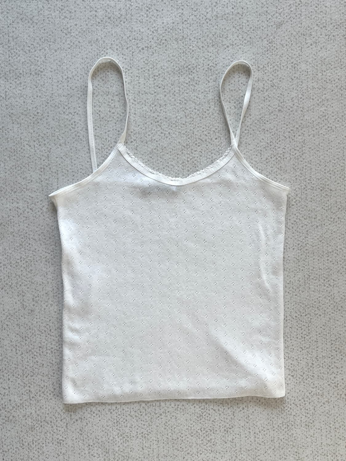 브랜디멜빌 펀칭 레이스 화이트 슬리브리스 상품이미지1