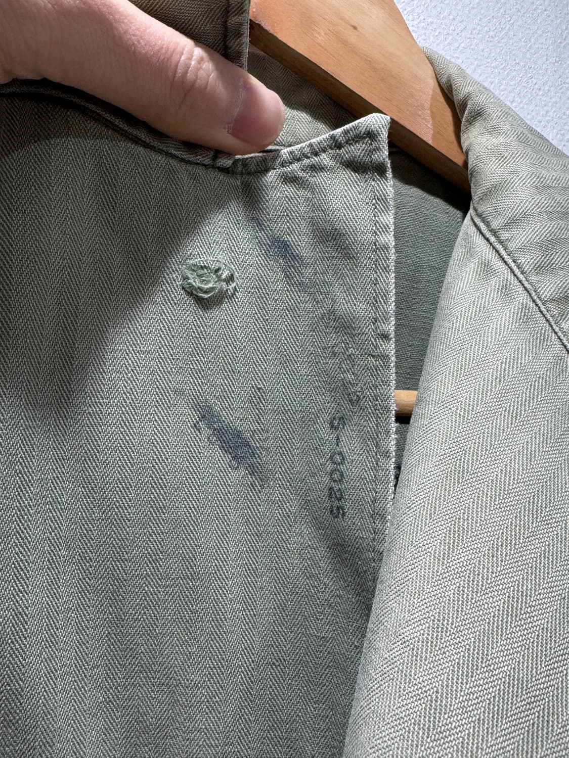 레어 40s 미군 M43 HBT 셔츠 (초기형) 상품이미지5