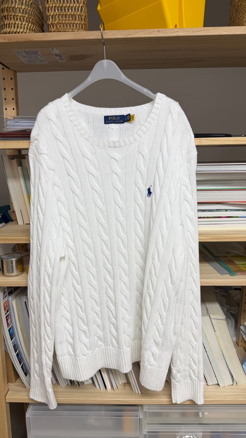 폴로 랄프로렌 니트 화이트 L 상품이미지1