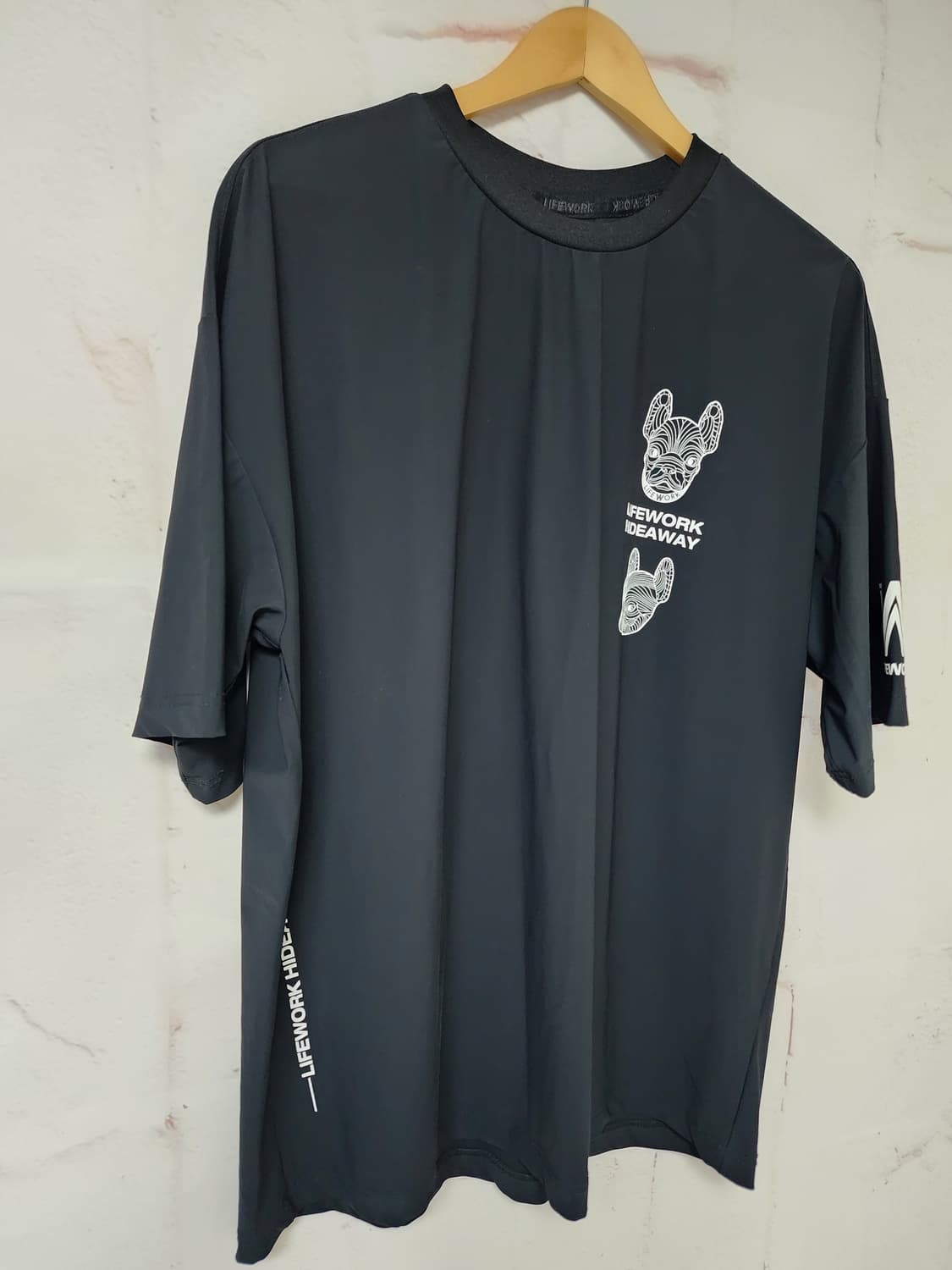 라이프워크 블랙 반팔 티셔츠 상품이미지4