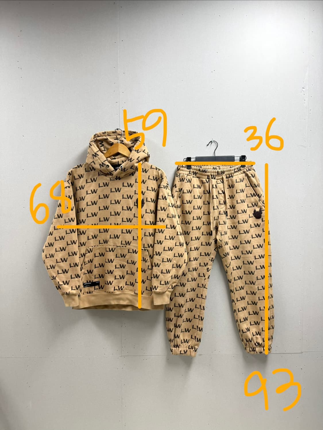 남성 95 M / 라이프워크 id그램 후드티 + 조거팬츠 세트  상품이미지2