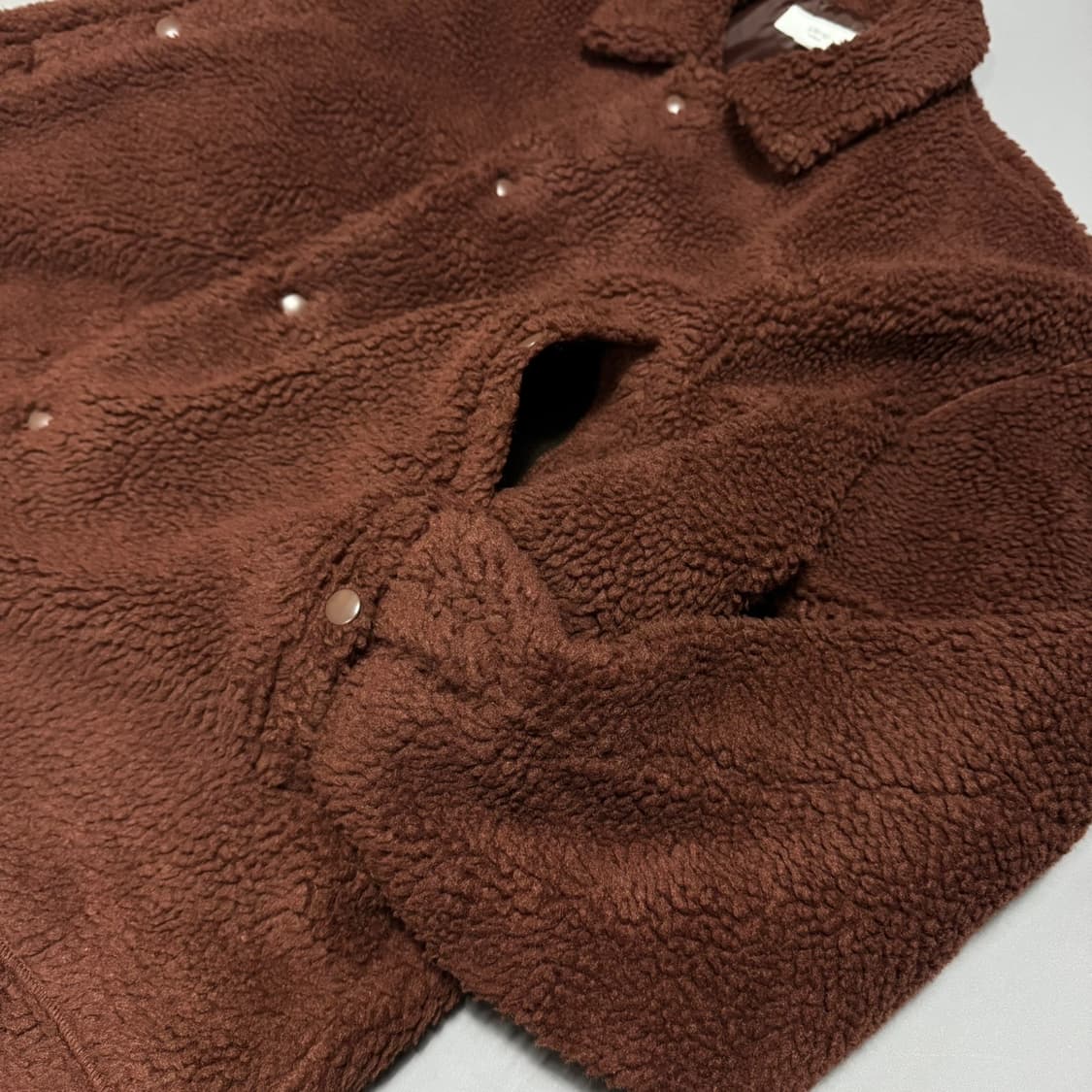 빔즈(B:MING by BEAMS) 브라운컬러 혼방 스냅버튼  상품이미지4