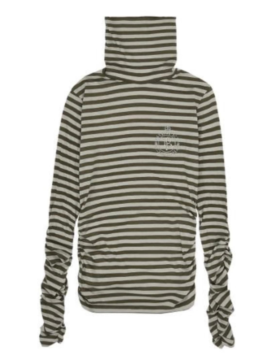 더오픈프로덕트 카키 스트라이프 탑   상품이미지4