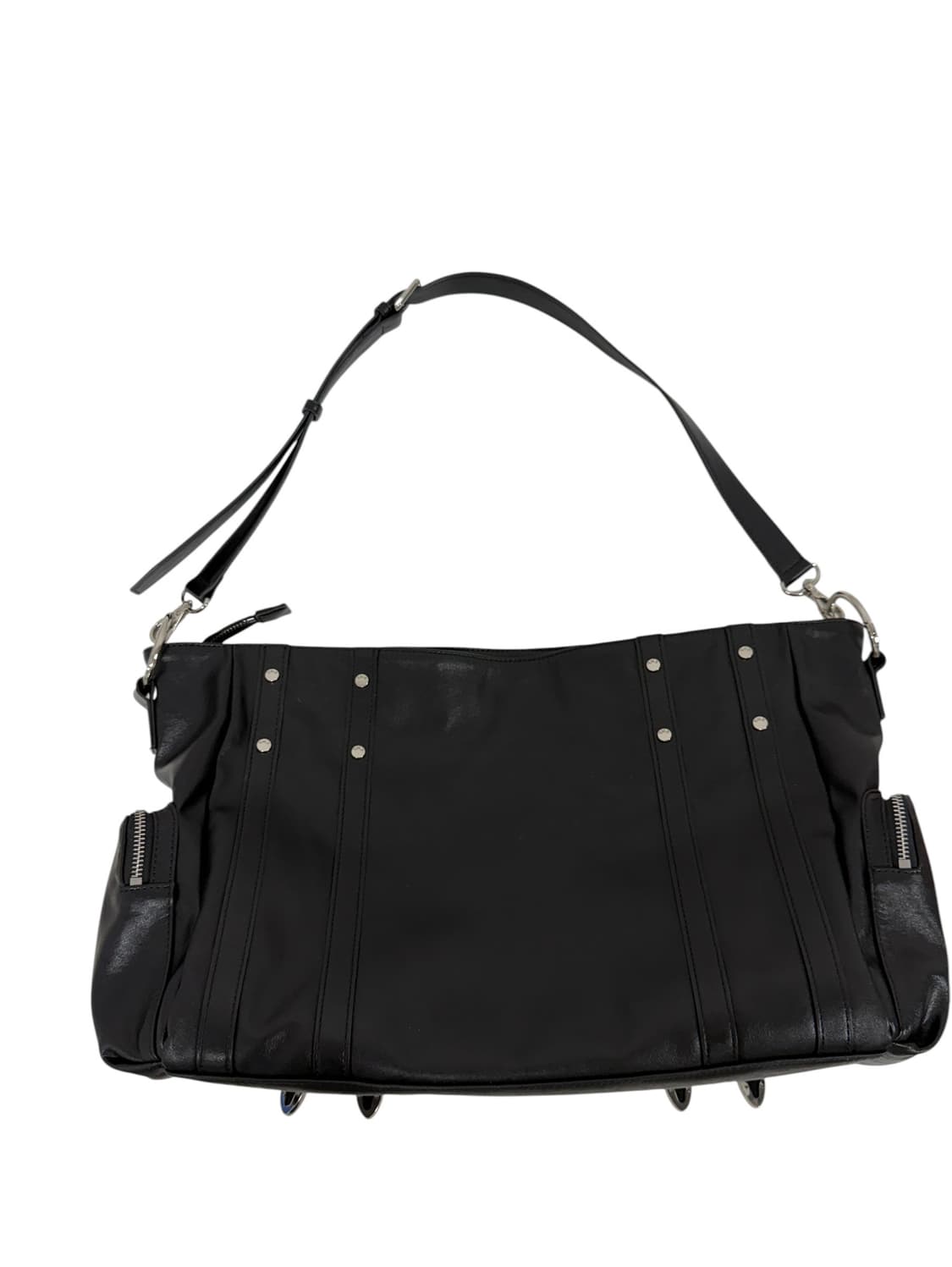 트리밍버드 멕시 스터드 백 블랙 상품이미지3