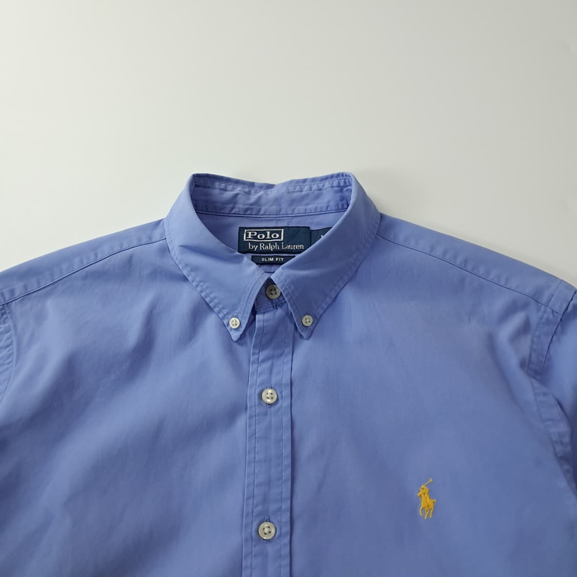 CK465 L 폴로 슬림핏 옐로우포니 블루 셔츠 남방 상품이미지2