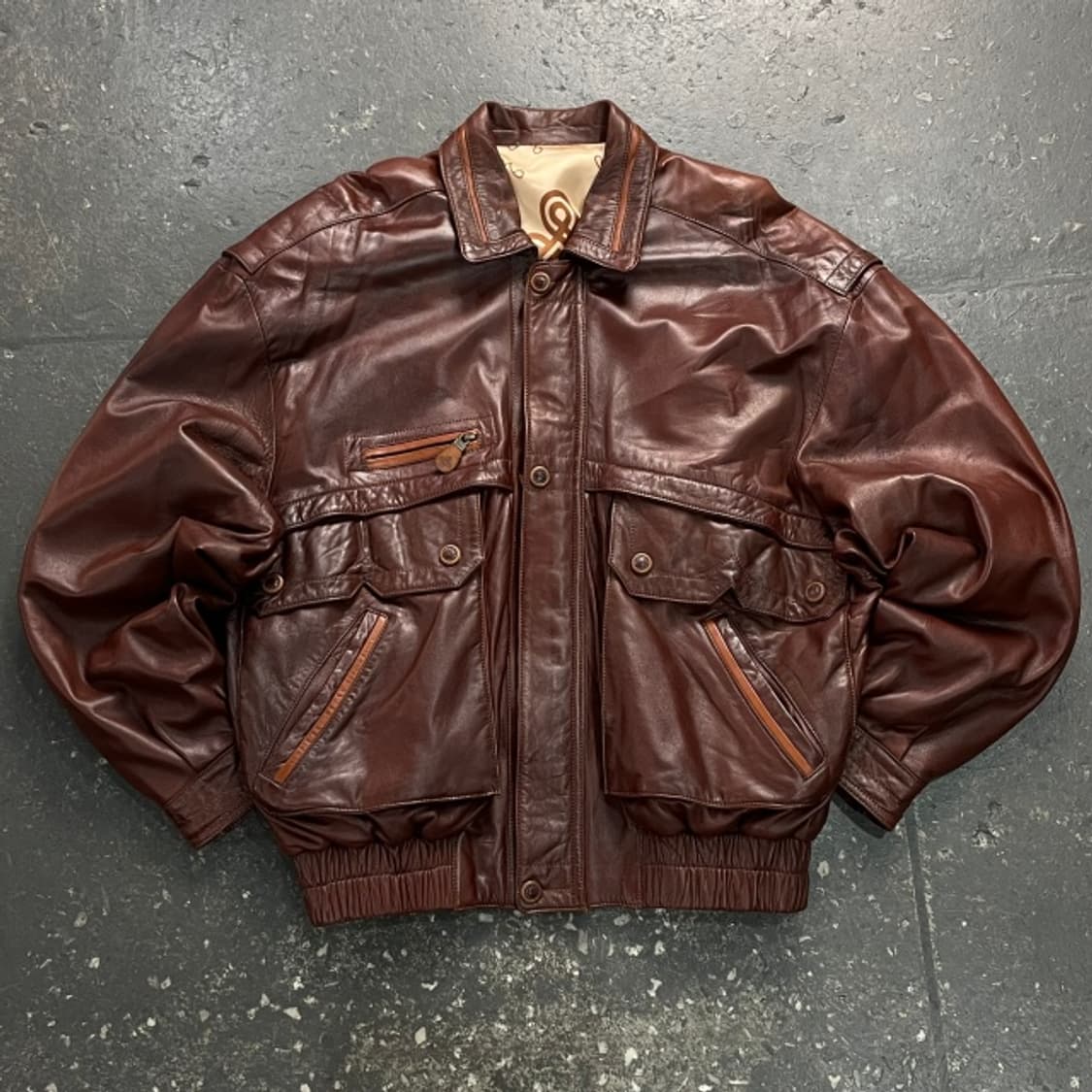 100 MUNPER 스페인 양가죽 램스킨 A-2 플라이트 자켓 상품이미지1