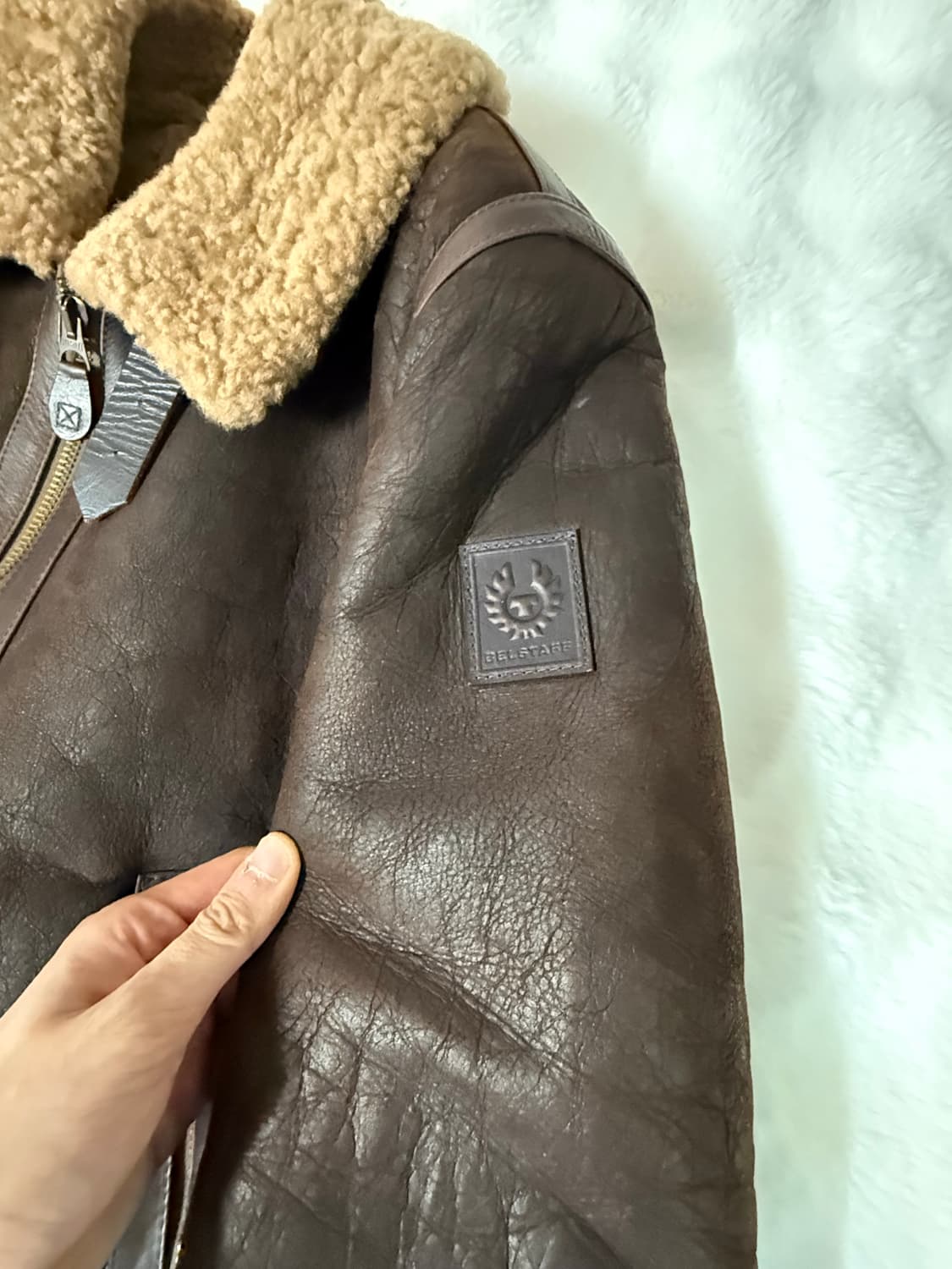 [48] 벨스타프 와일더 무스탕 자켓 상품이미지4