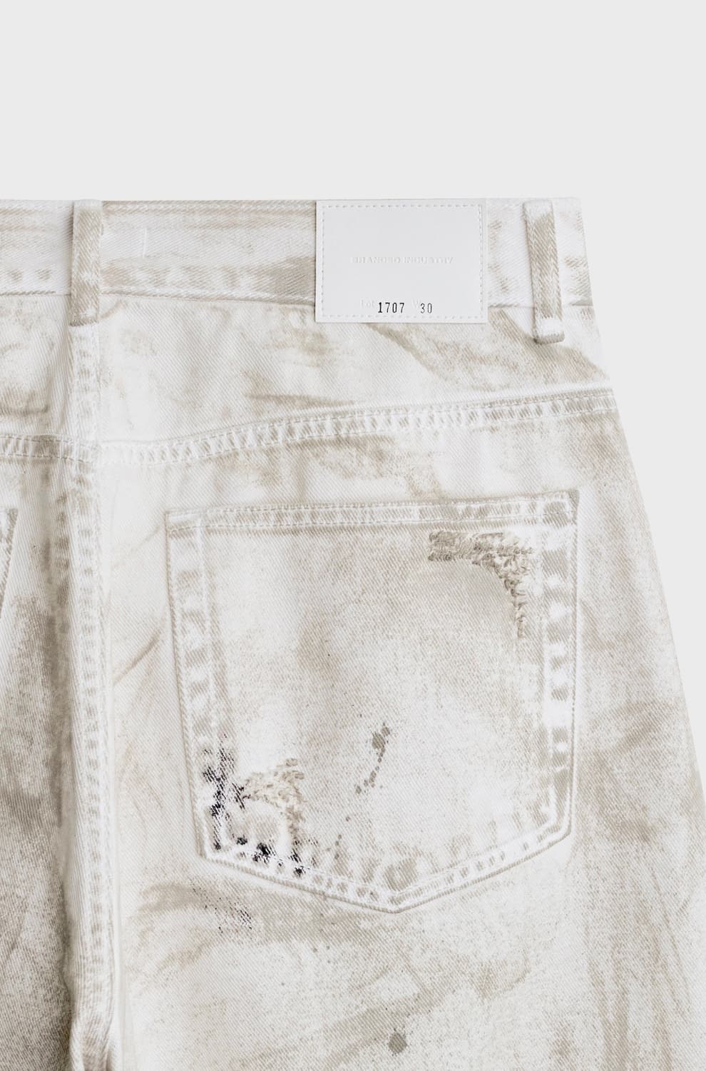 브랜디드 1707 DESTROYED DIRTY WHITE JEANS 상품이미지9