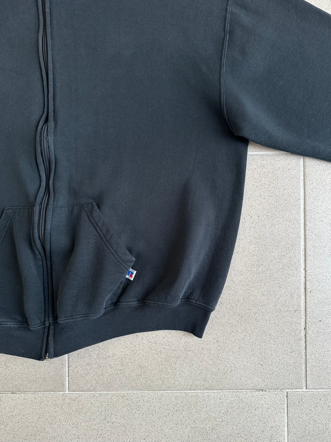 90s 빈티지 러셀 후드집업 블랙 XL 상품이미지3