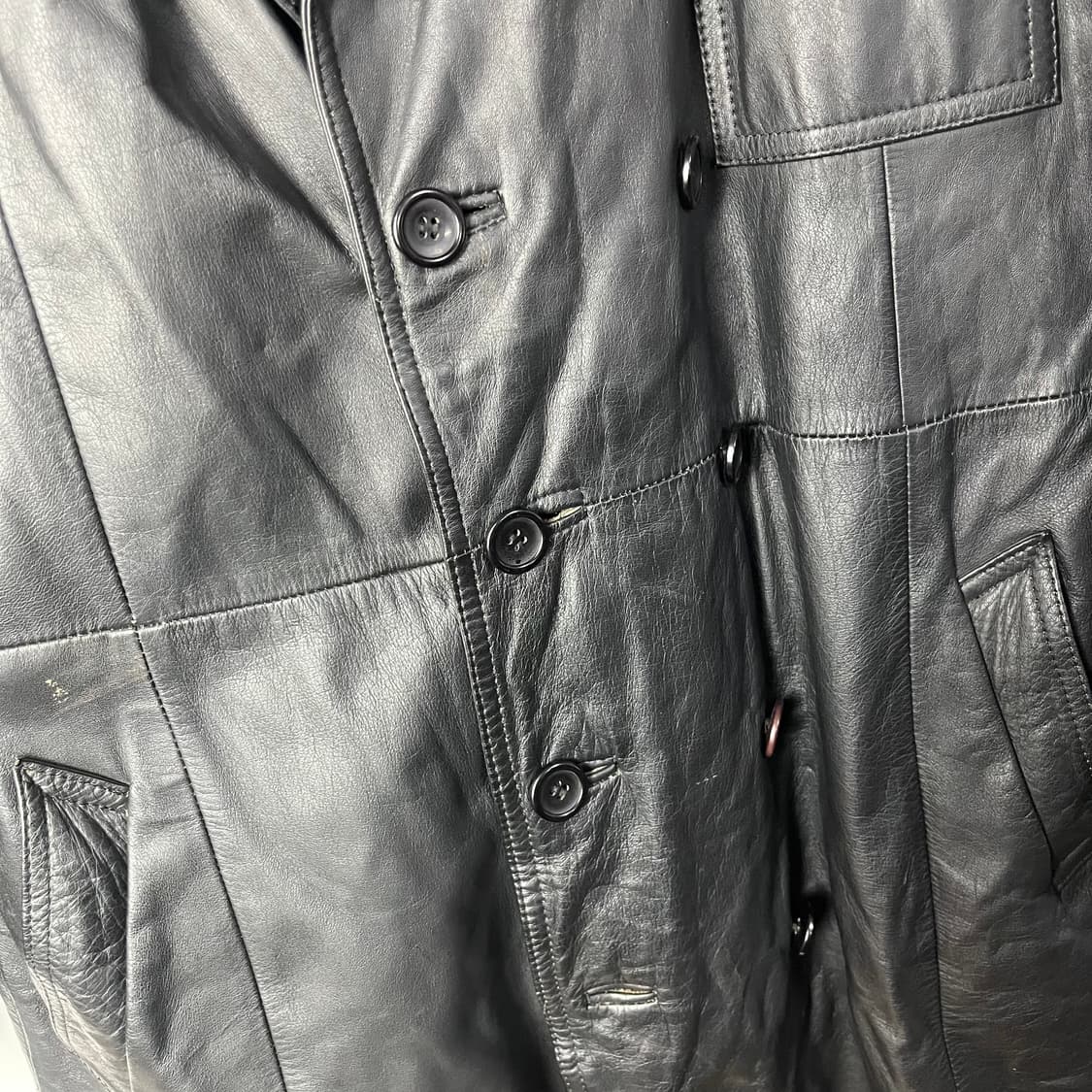 [JPN] 레더 더플 트렌치코트 (내피o) 상품이미지3