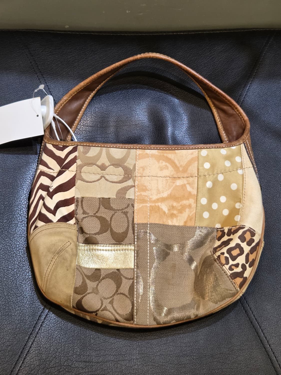 Coach 코치 레오파드 패치 토트백 상품이미지3