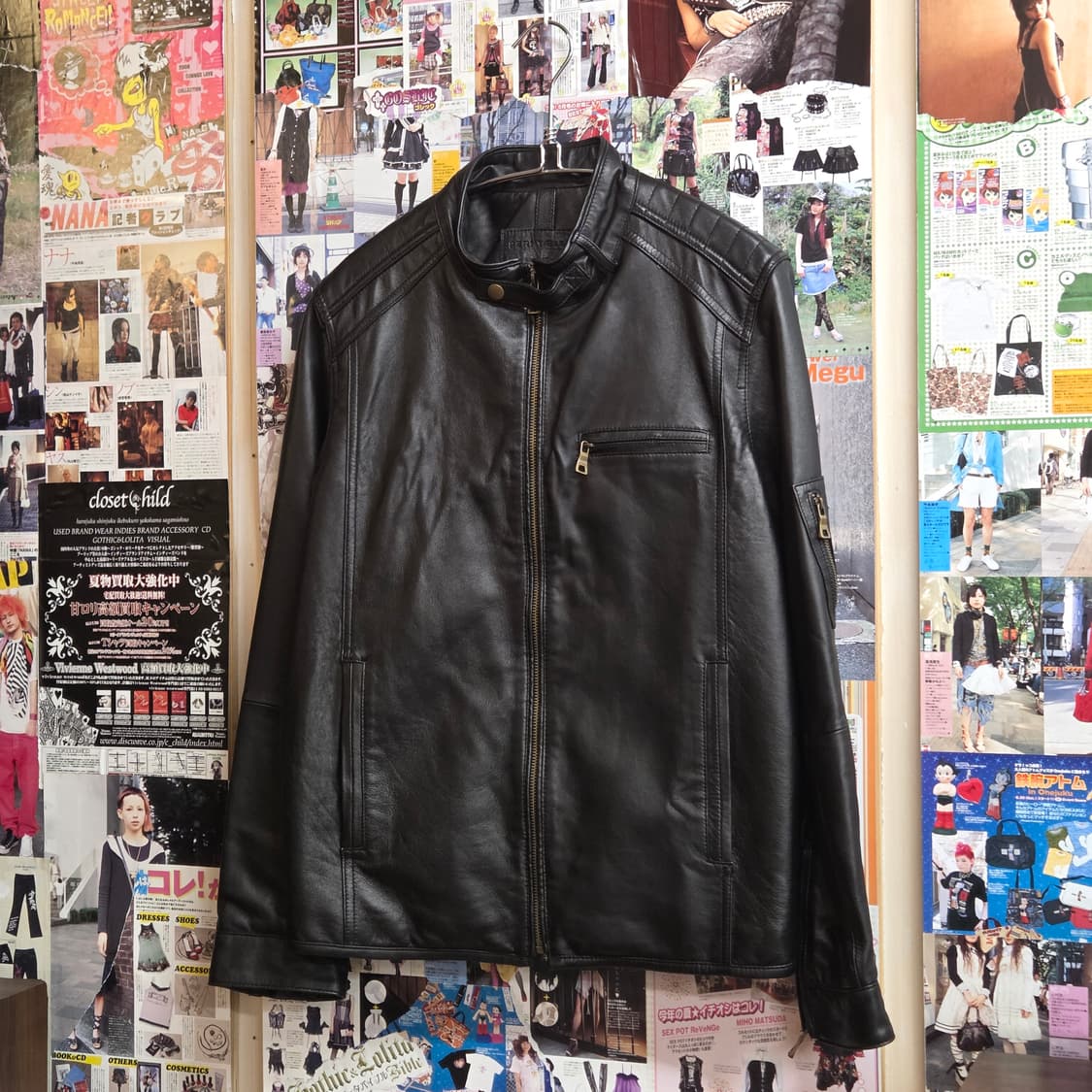 빈티지 바이커 무드 양가죽 자켓 상품이미지2