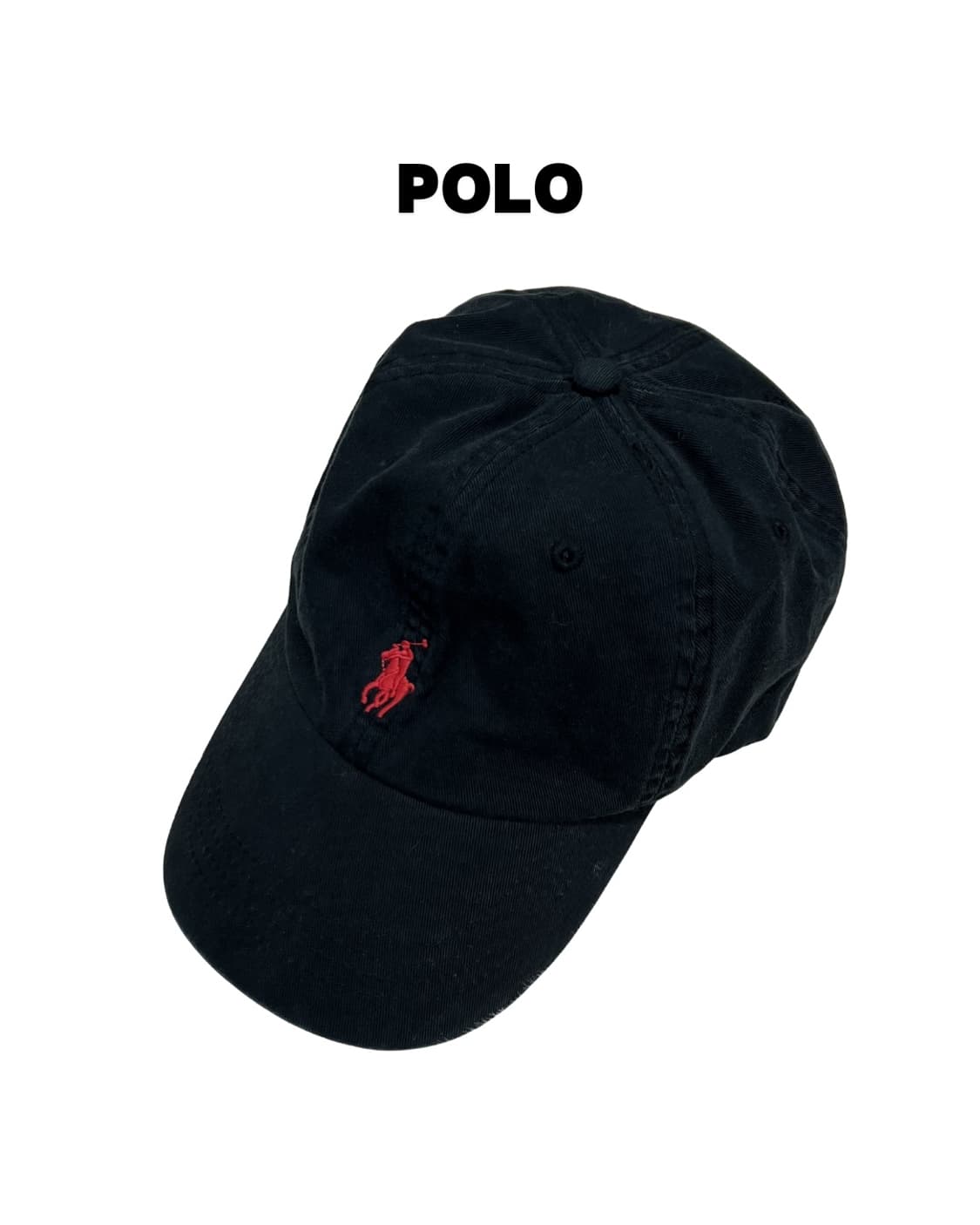 폴로 랄프로렌 볼캡 블랙 상품이미지1