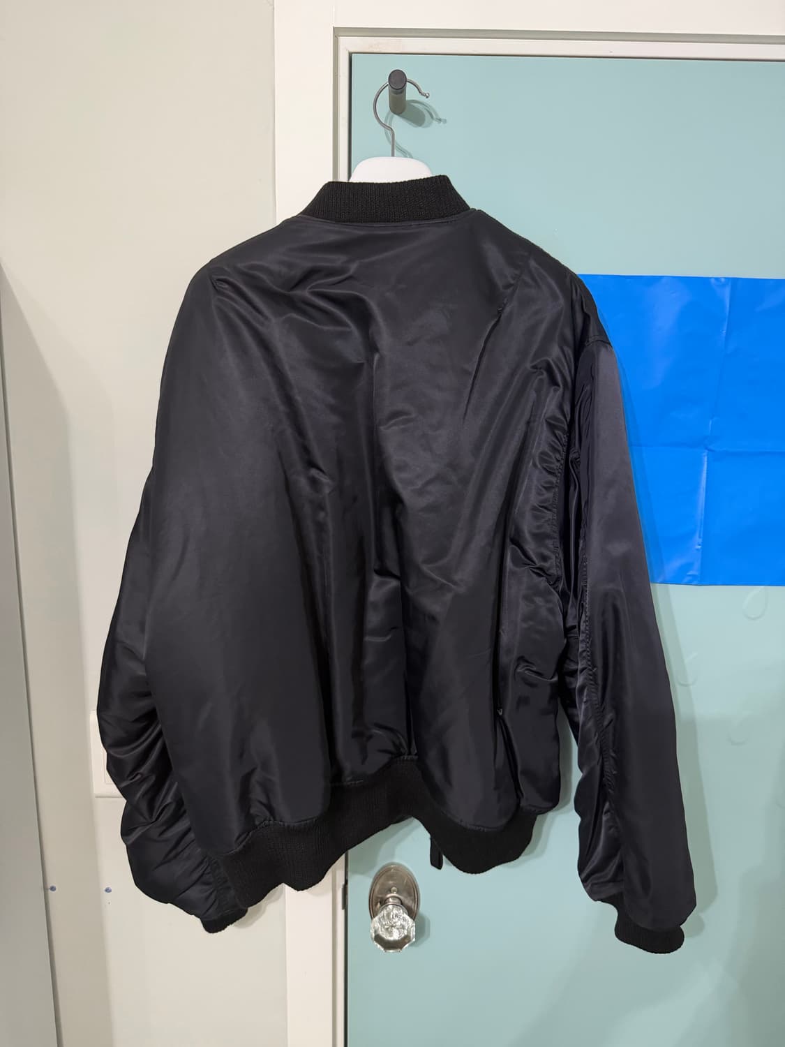 [L] ETCE 리버시블 오버사이즈 봄버 ma-1 자켓 블랙 상품이미지9