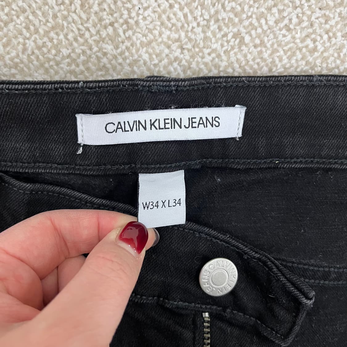 [34] 캘빈클라인 진스 흑청 블랙진 데님 팬츠 청바지 0108M1 상품이미지3