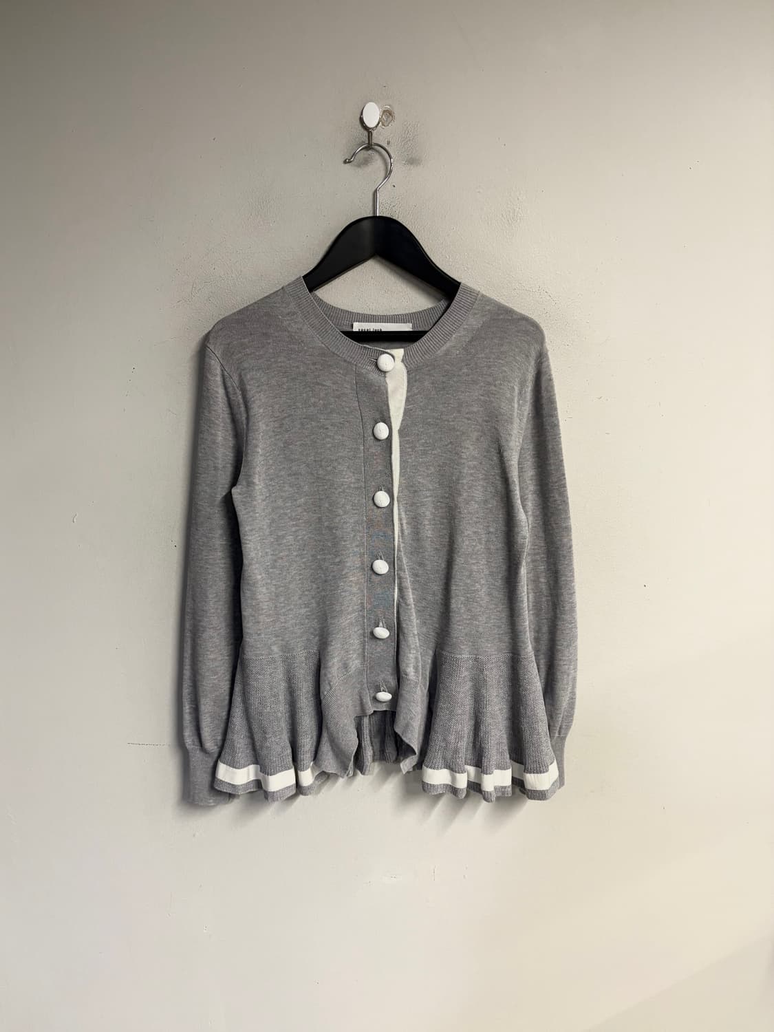 SACAI LUCK back panel cardigan grey 2 상품이미지1