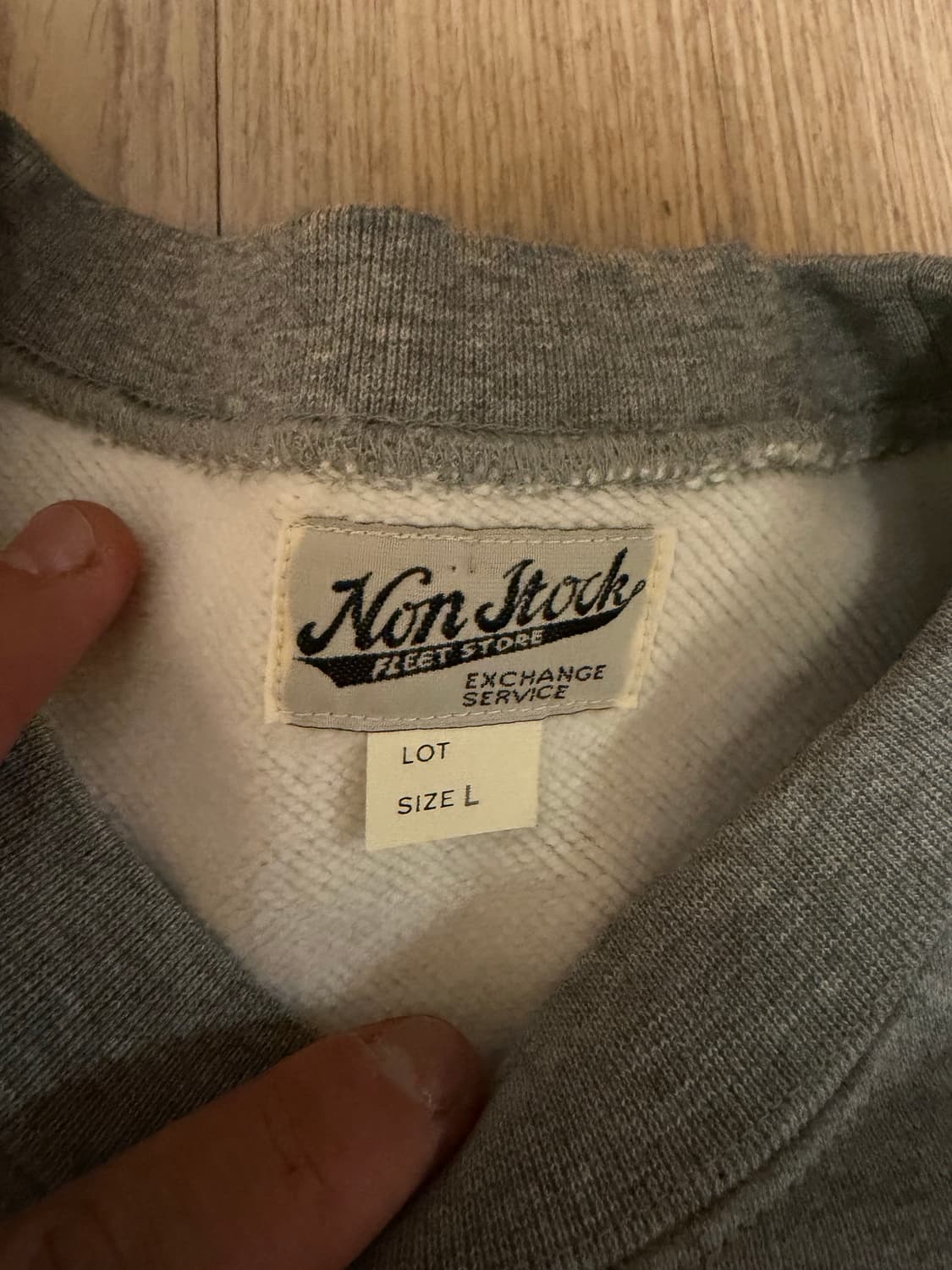 브론슨 17.5oz 베이직 맨투맨 그레이 L사이즈 상품이미지4