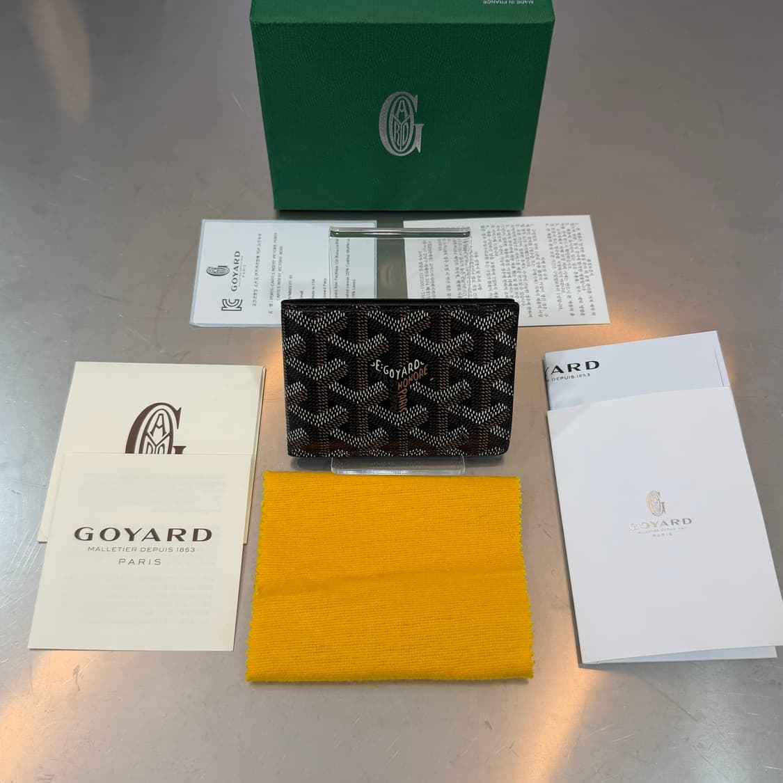 [리오브전포점] 고야드 클래식 블랙 인서트 카드지갑 상품이미지1