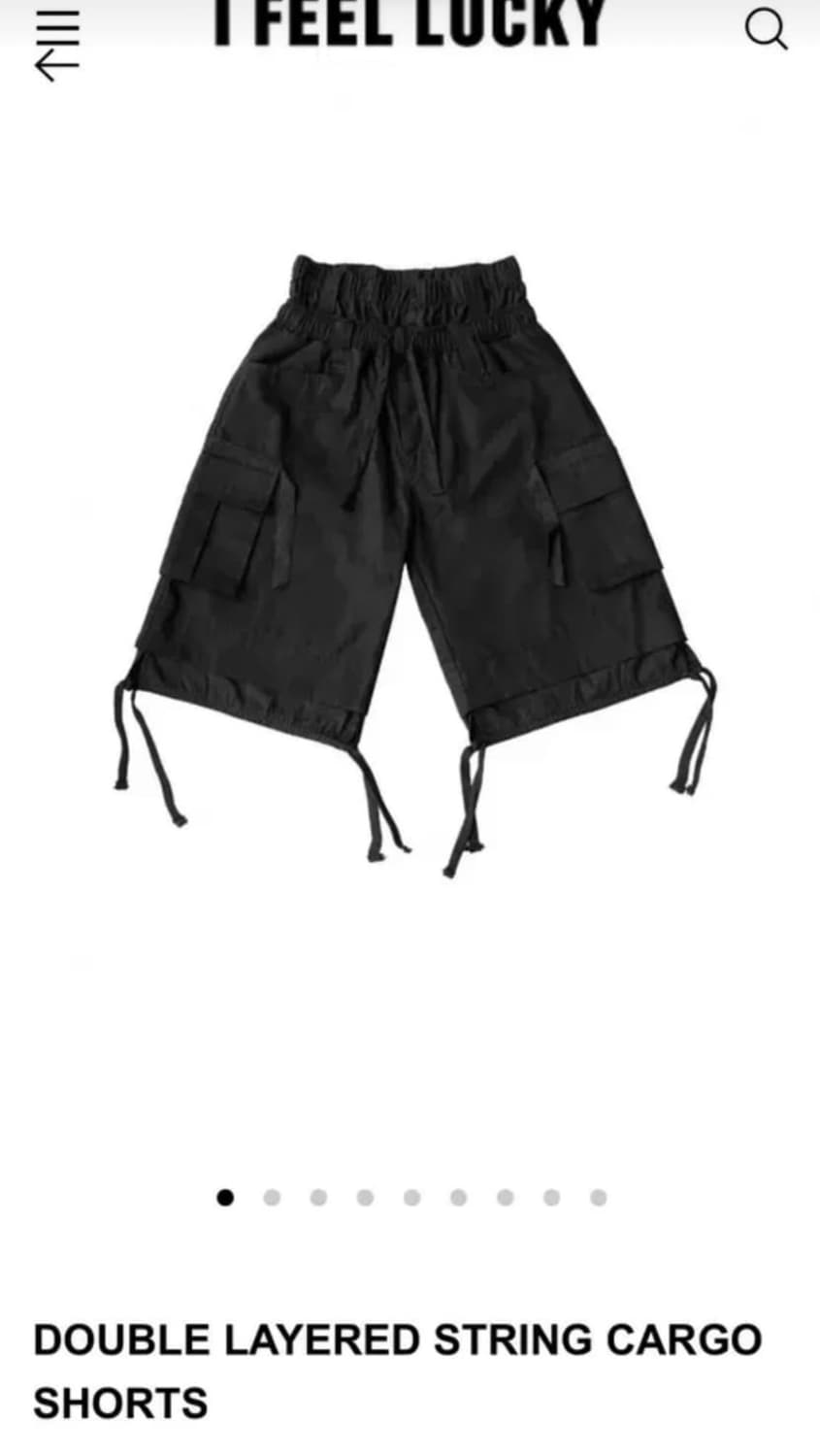 아이필럭키 카고 스트링쇼츠 M 급처 상품이미지1