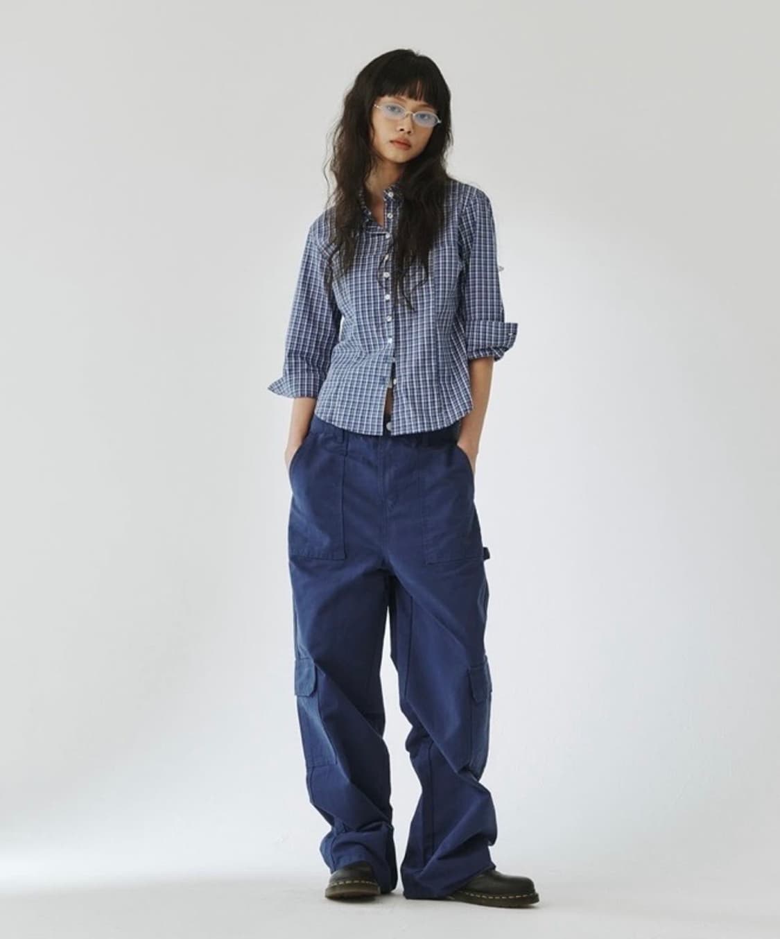 PLZ PROJECT REGULAR CARPENTER PANTS NAVY 상품이미지1
