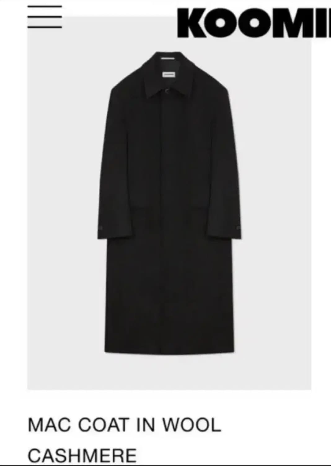 구민성 맥코트 블랙 M 상품이미지2