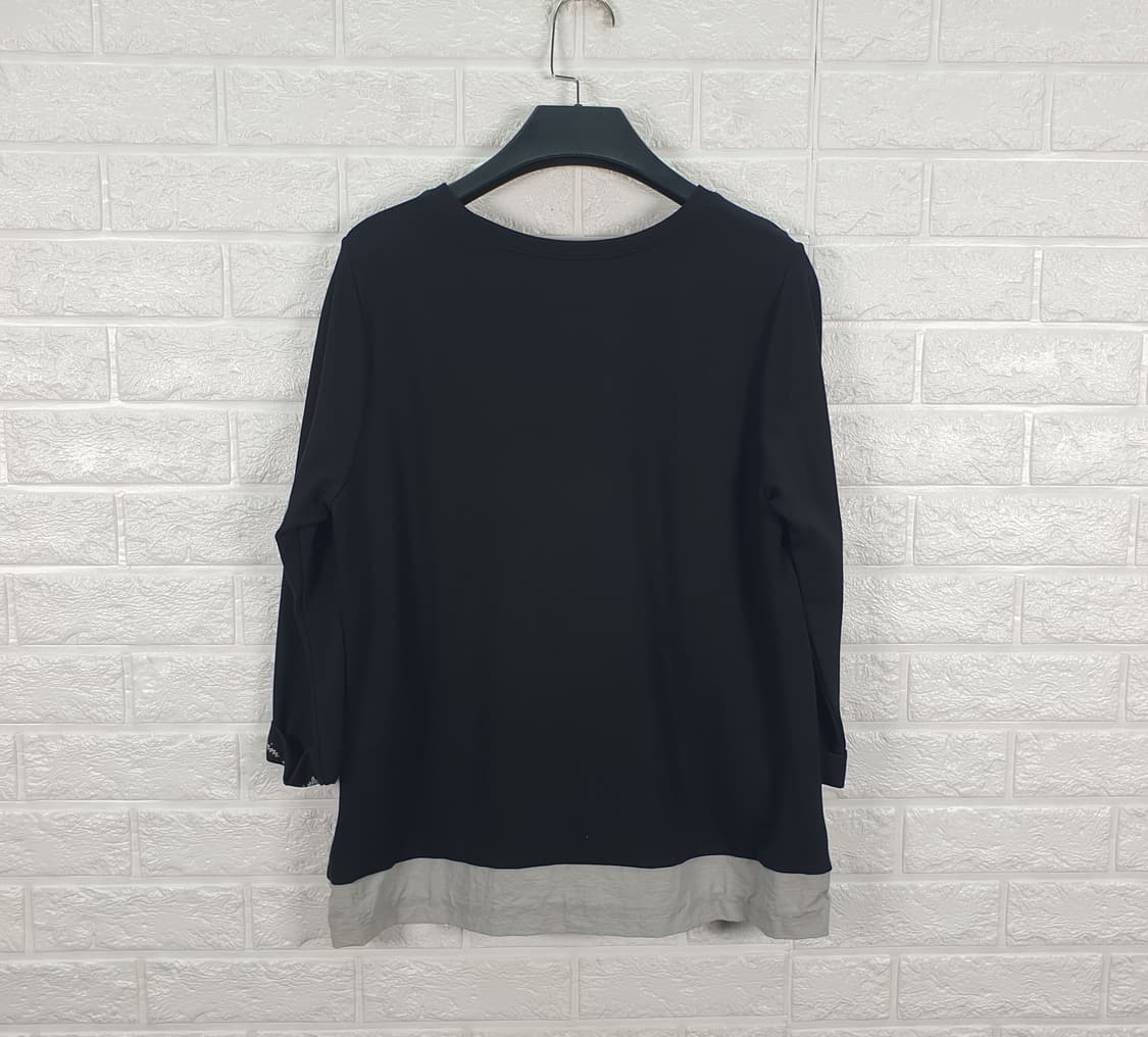 [55]베스띠벨리 레터링 포인트 라운드티 상품이미지2