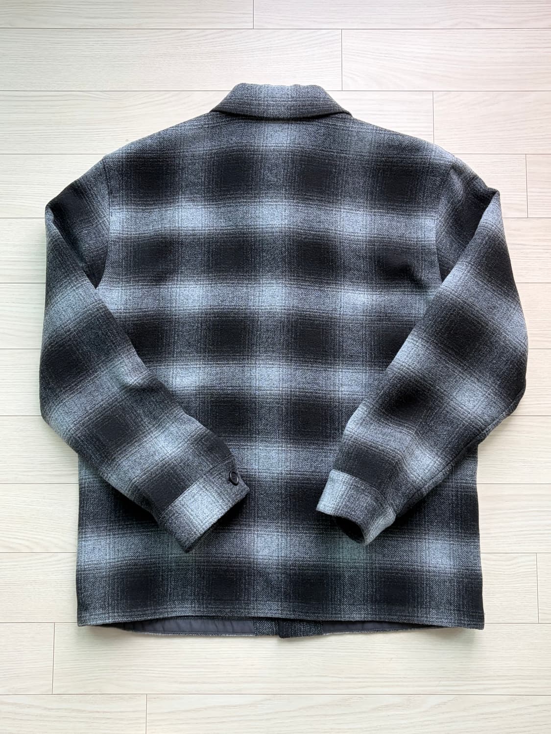 유니클로 더플 베이스 체크 셔츠 재킷 L (103) 상품이미지3