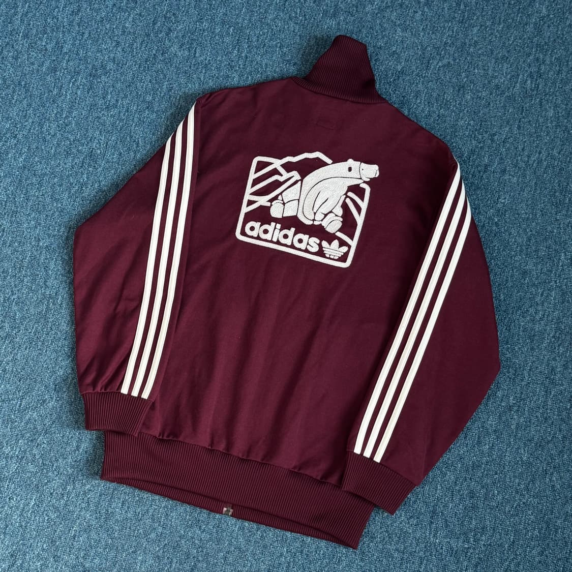 아디다스 베켄바우어 폴라베어 자수 버건디 져지 95 상품이미지2