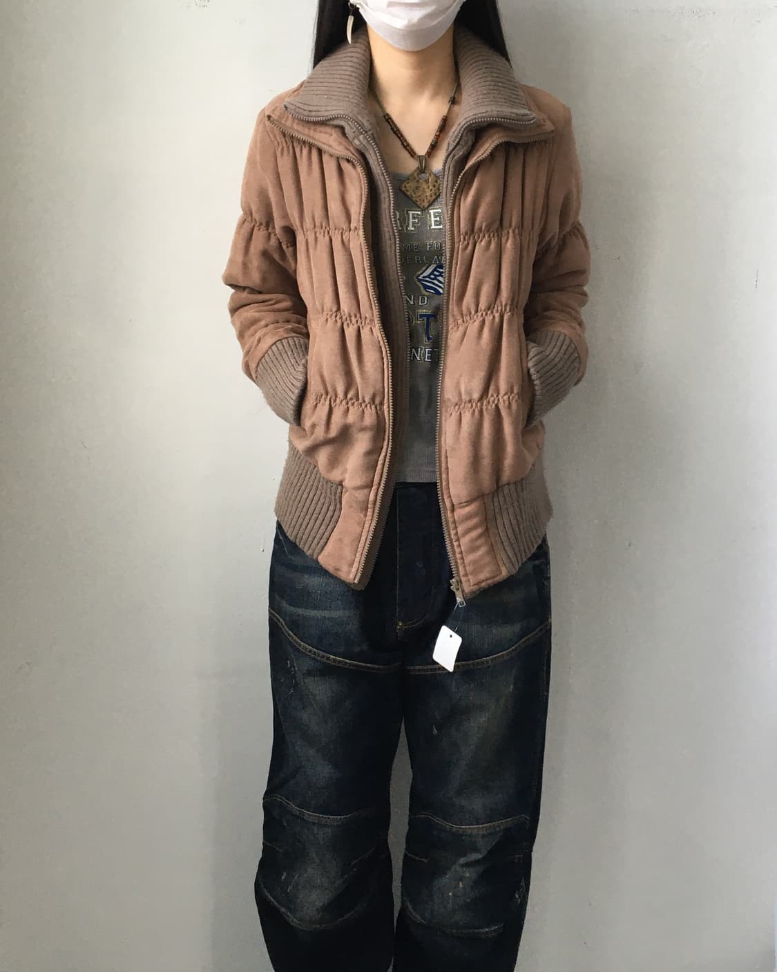 Shirring point double collar jacket 상품이미지8