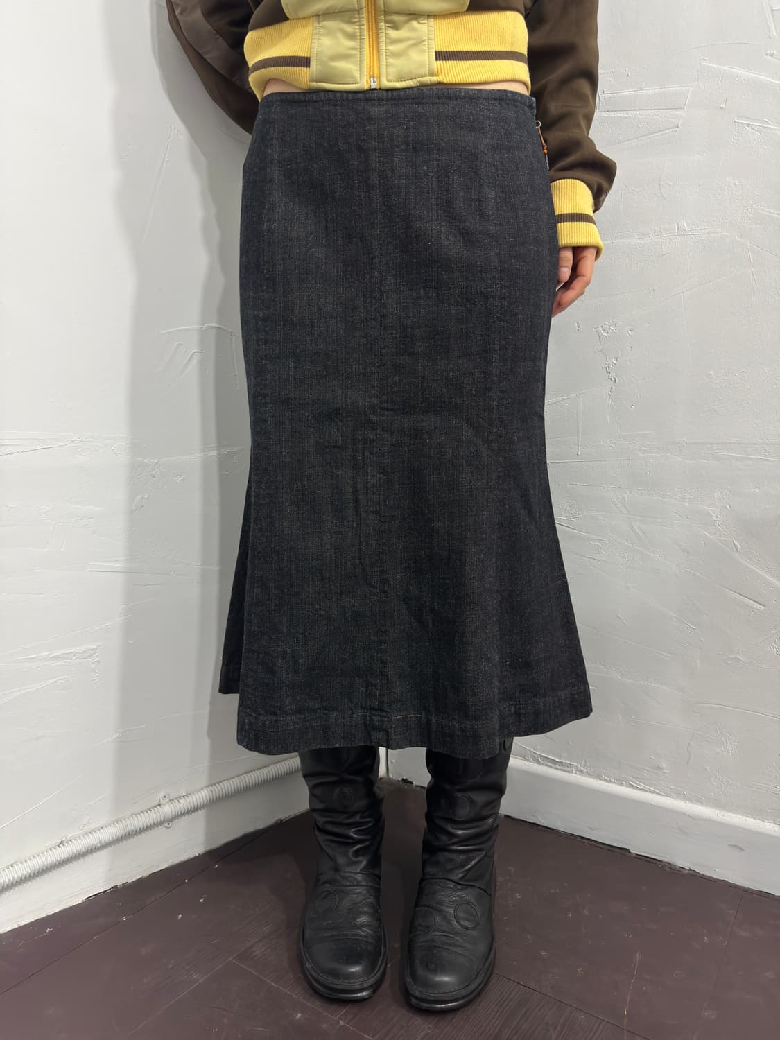denim midi skirt 상품이미지3
