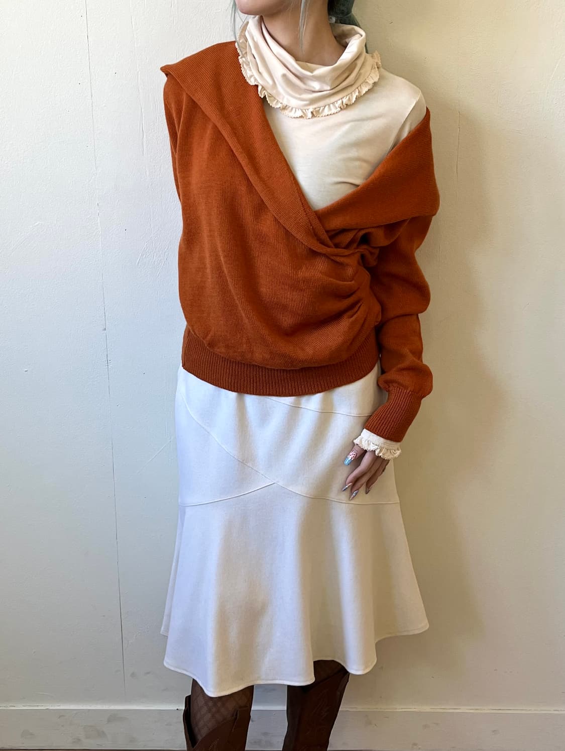 koibito misaki 크로스 스웨터 상품이미지5