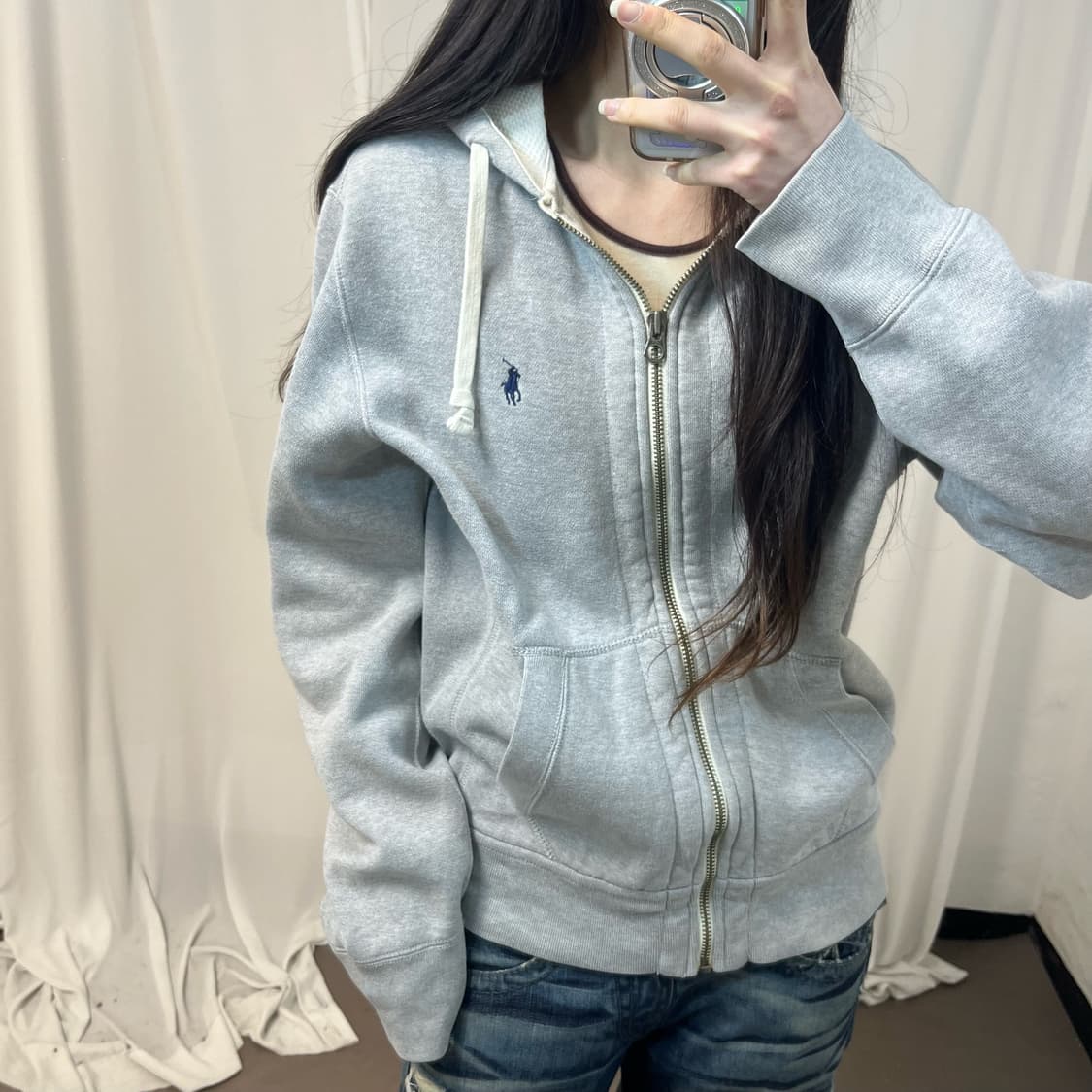 Polo Ralph Lauren thermal zip-up hoodie 상품이미지3