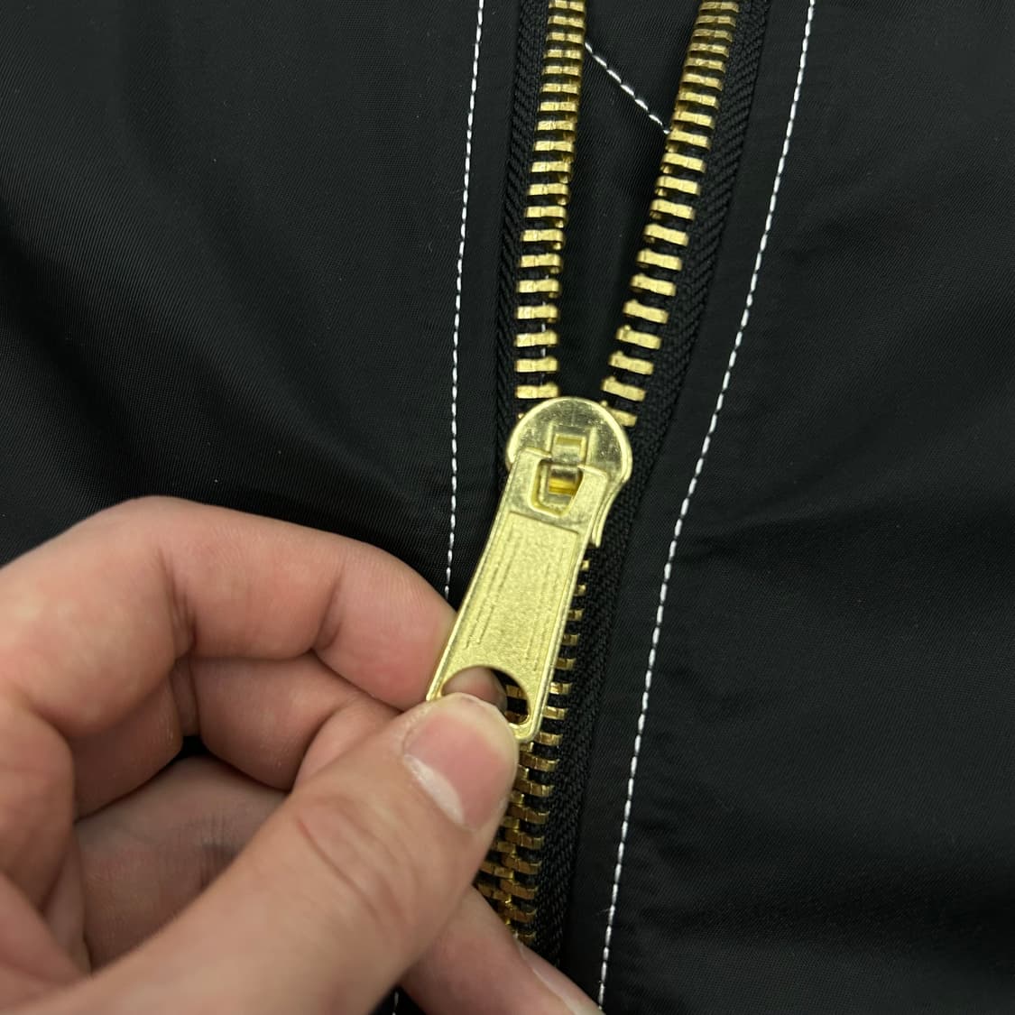 슈프림 콘트라스트스티치리버시볼ma1자켓 (지브라 블랙) 상품이미지2