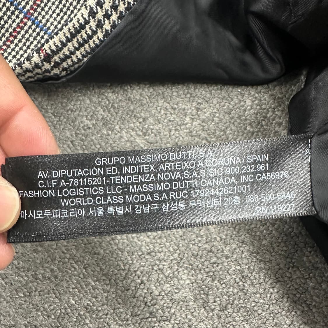 마시모두띠 체크 더블 자켓 상품이미지4