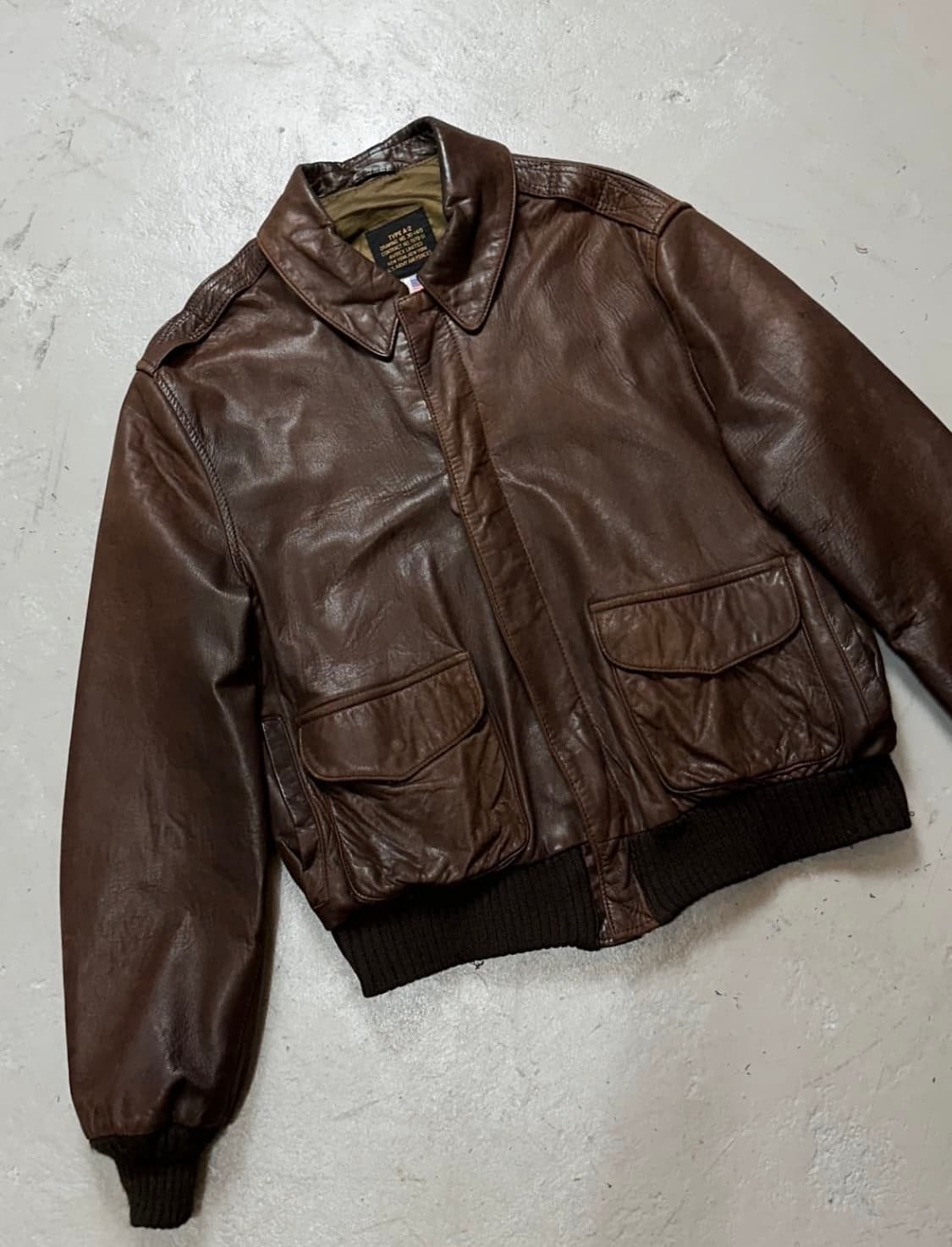 아비렉스 A2레더자켓 44사이즈 상품이미지3