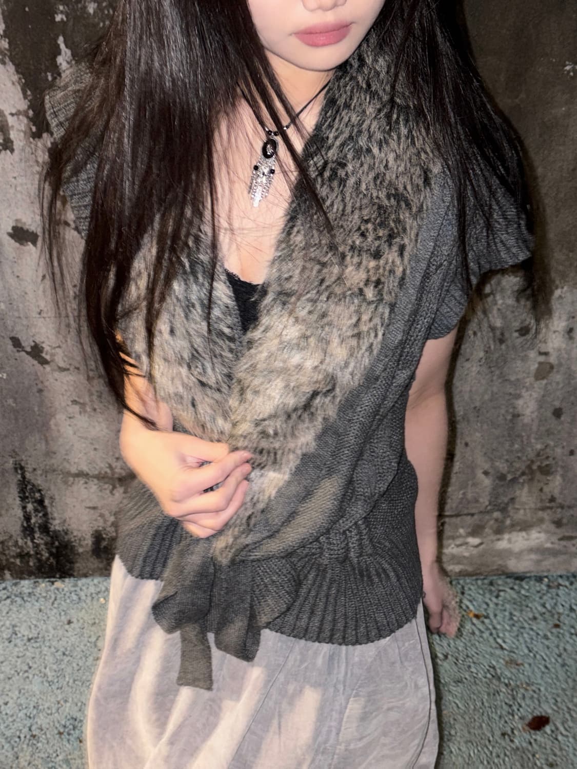 Gray Morrie girl set 상품이미지3