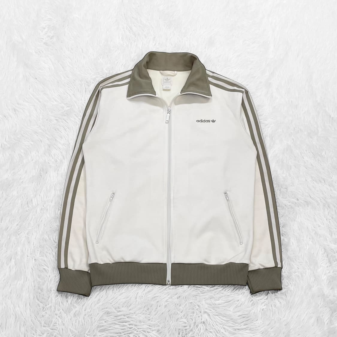 아디다스 베켄바우어 트랙탑 져지 아이보리 카키 말차 상품이미지2