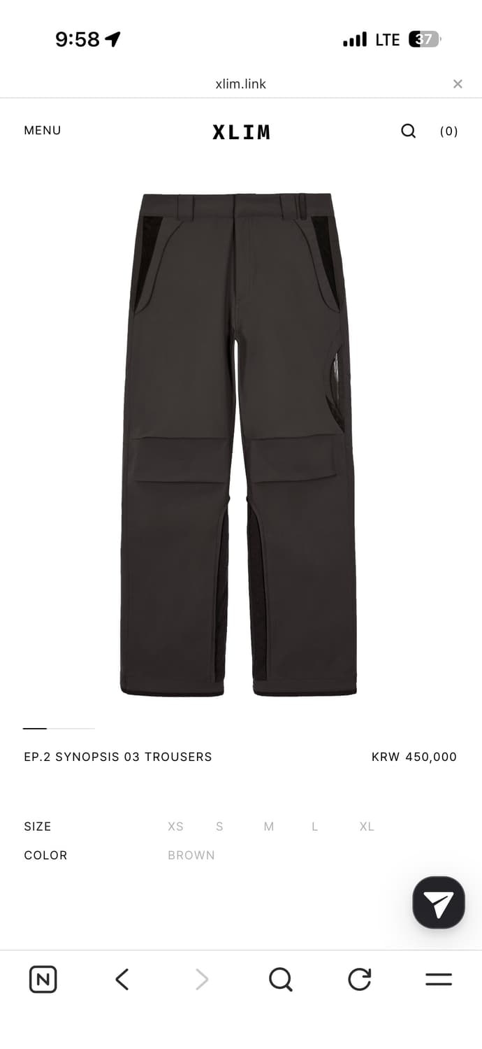 XLIM EP.2 SYNOPSIS 03 TROUSERS 상품이미지1