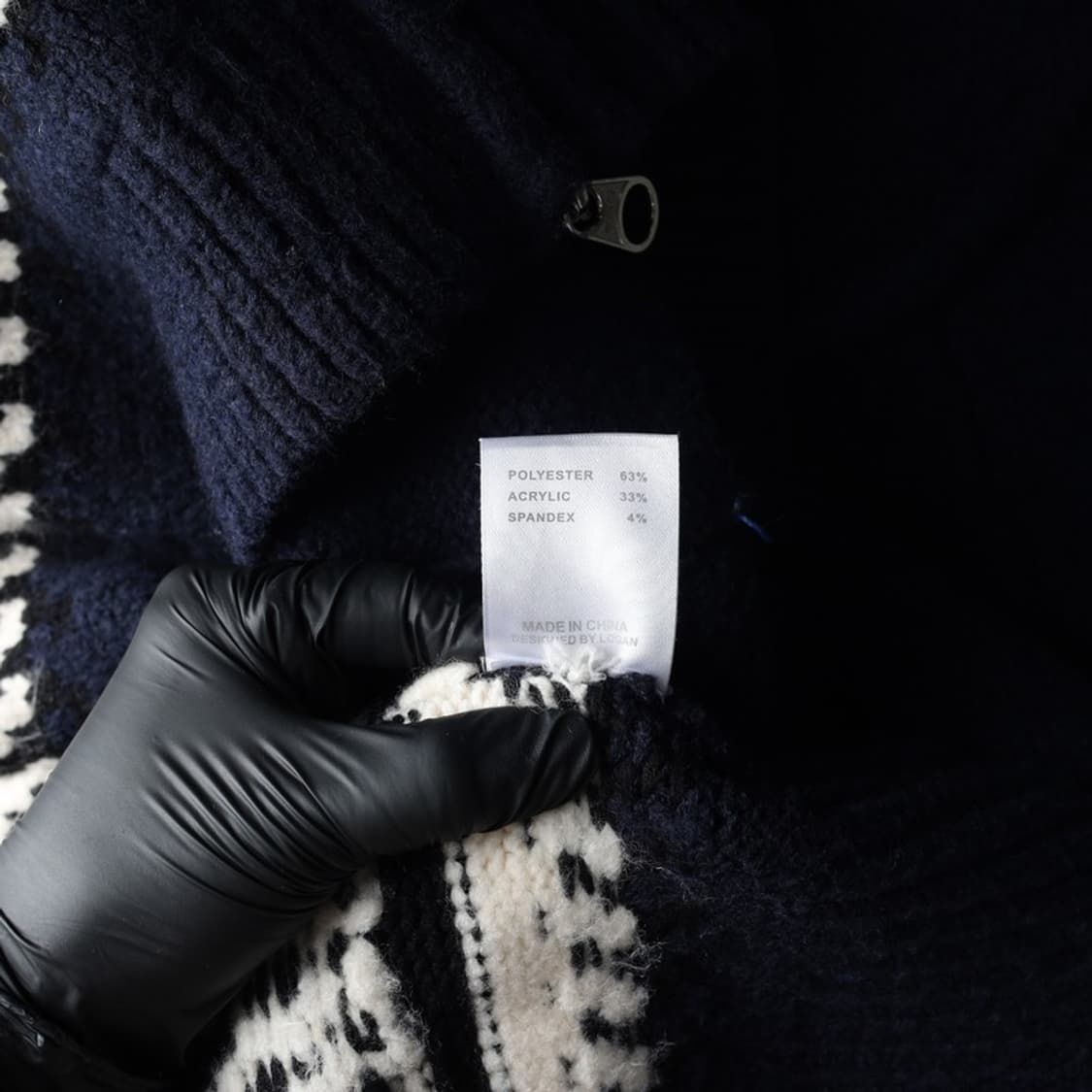 LOGAN 네이비 범고래 코위찬 집업 니트M L 상품이미지6