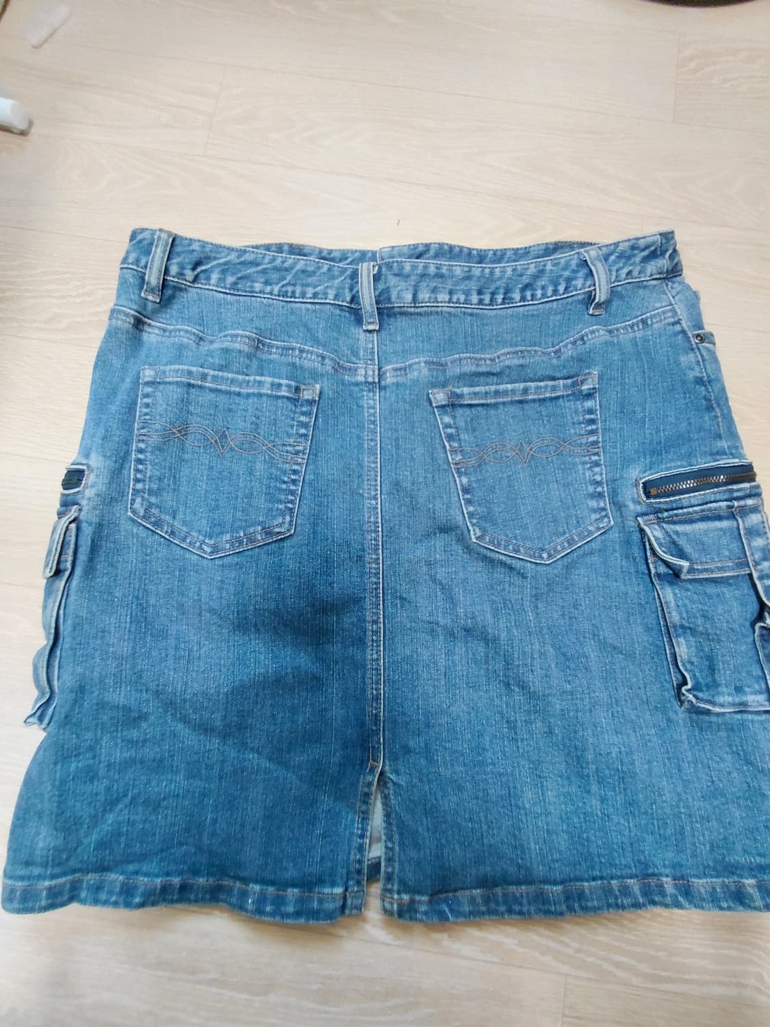 카고 데님 스커트 상품이미지5