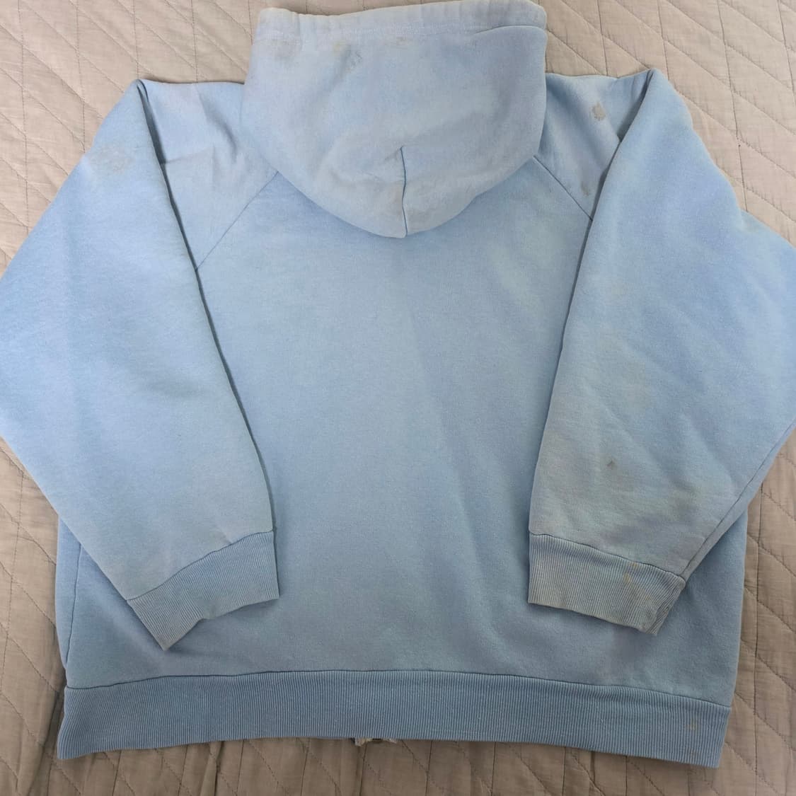 [L] 70s 빈티지 노브랜드 트래쉬드 후드집업 상품이미지7