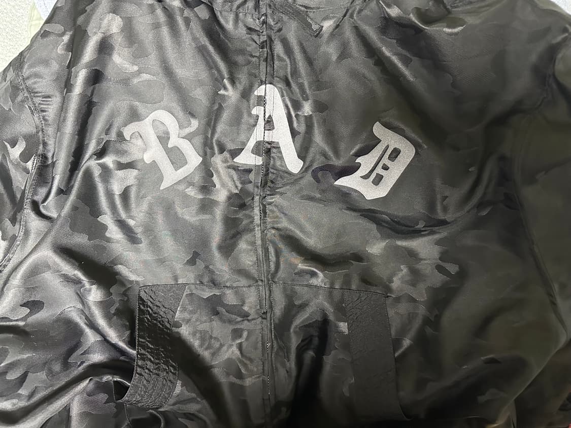 배드블러드 미스틱 나일론 후드집업 블랙 카모 상품이미지3