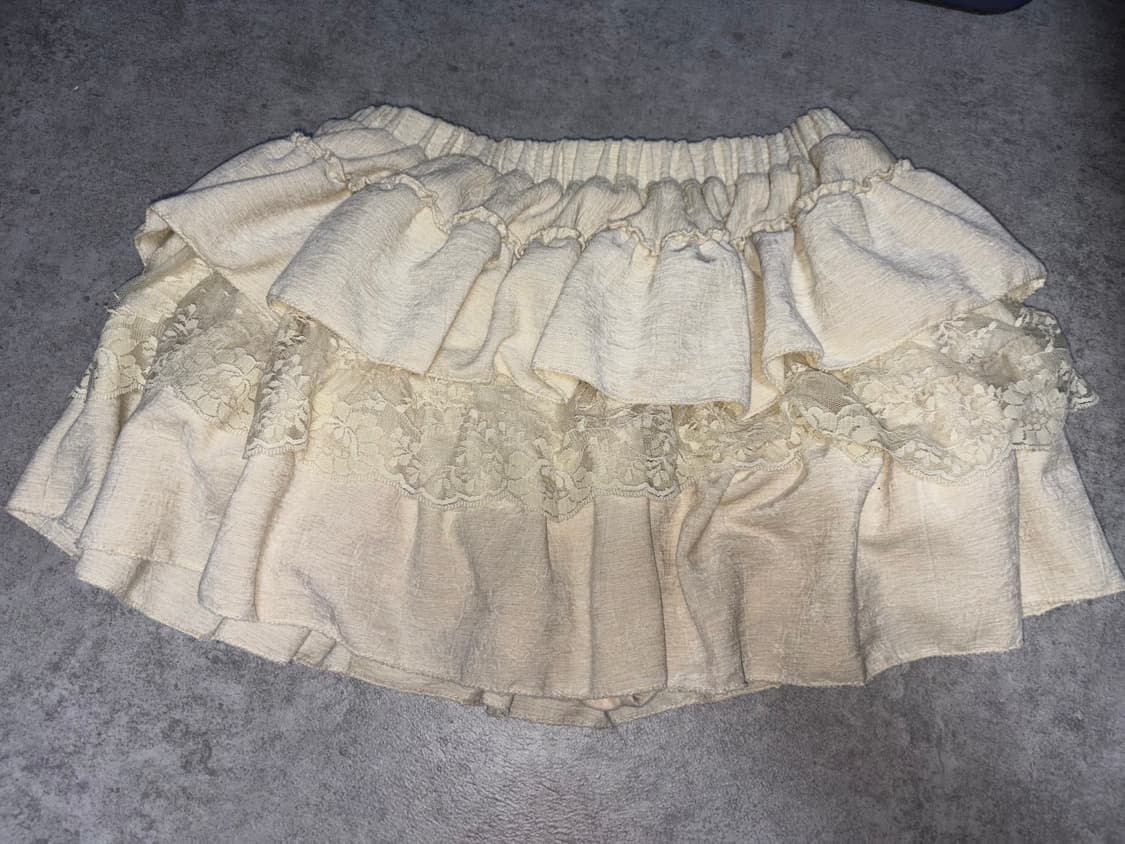 빈티지 큐롯 캉캉 레이스 프릴 스커트 상품이미지1