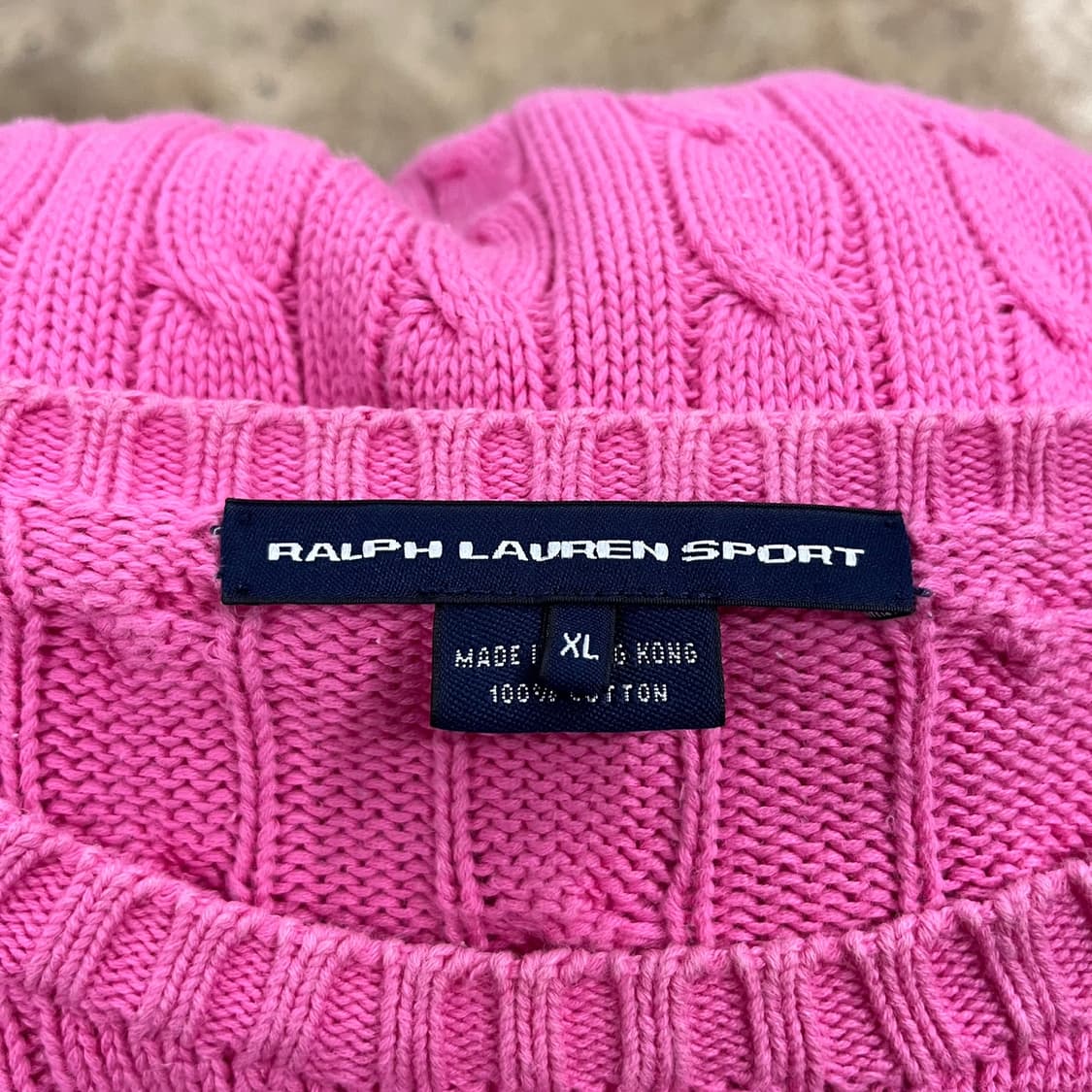 폴로 랄프로렌 핑크 꽈배기 니트  상품이미지5