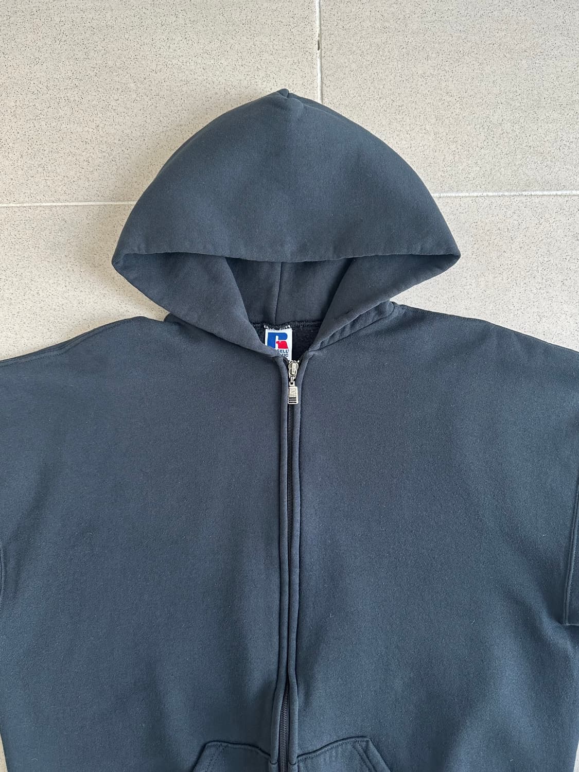 90s 빈티지 러셀 후드집업 블랙 XL 상품이미지3