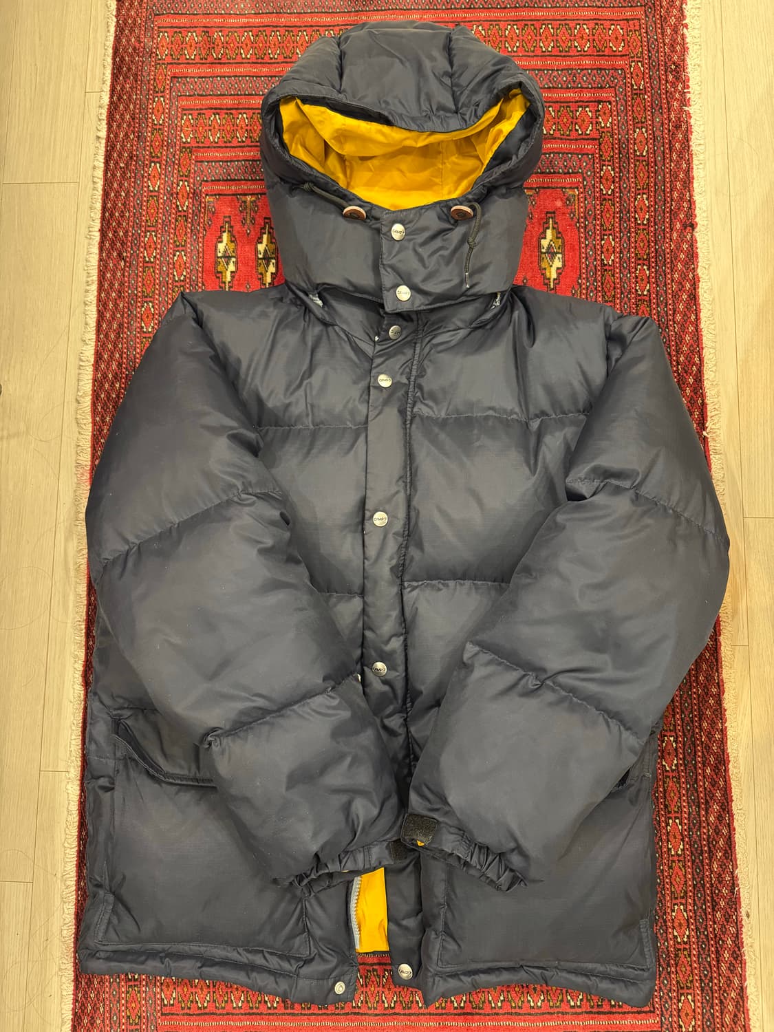 캠프7 빈티지 다크네이비 투톤 패딩 상품이미지1